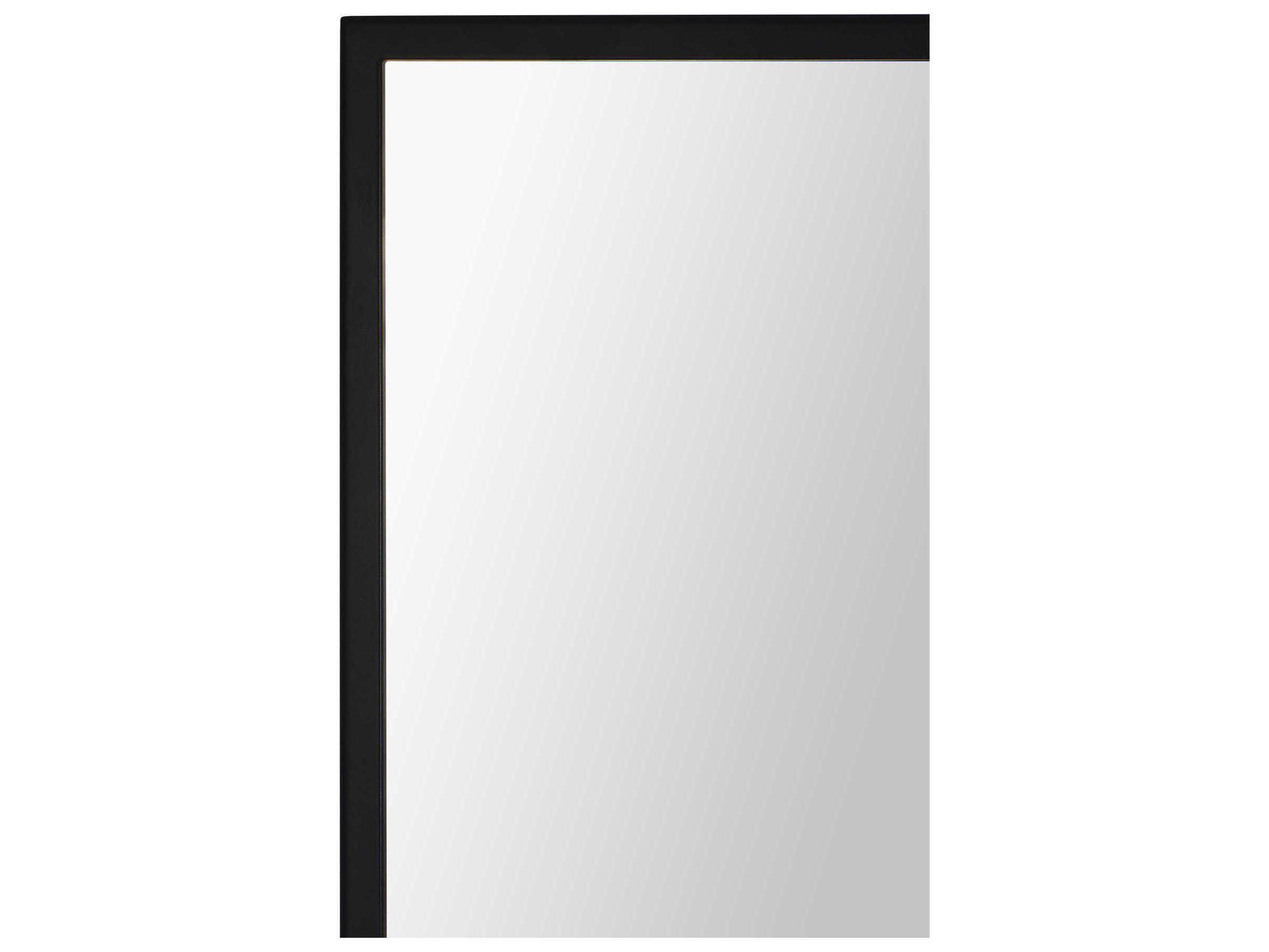 Renwil Amara Matte Black Rectangular Wall Mirror