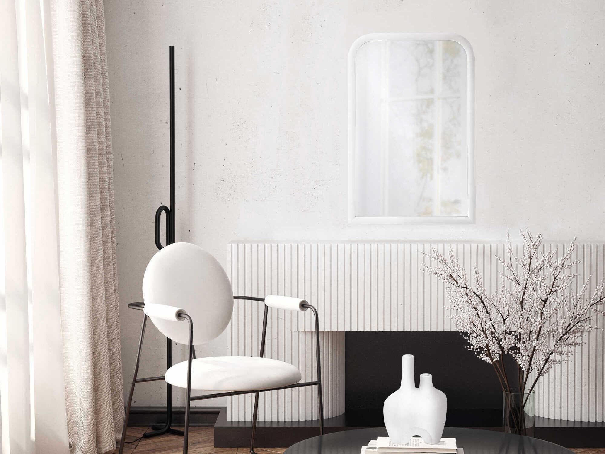 Renwil Colima White Wall Mirror