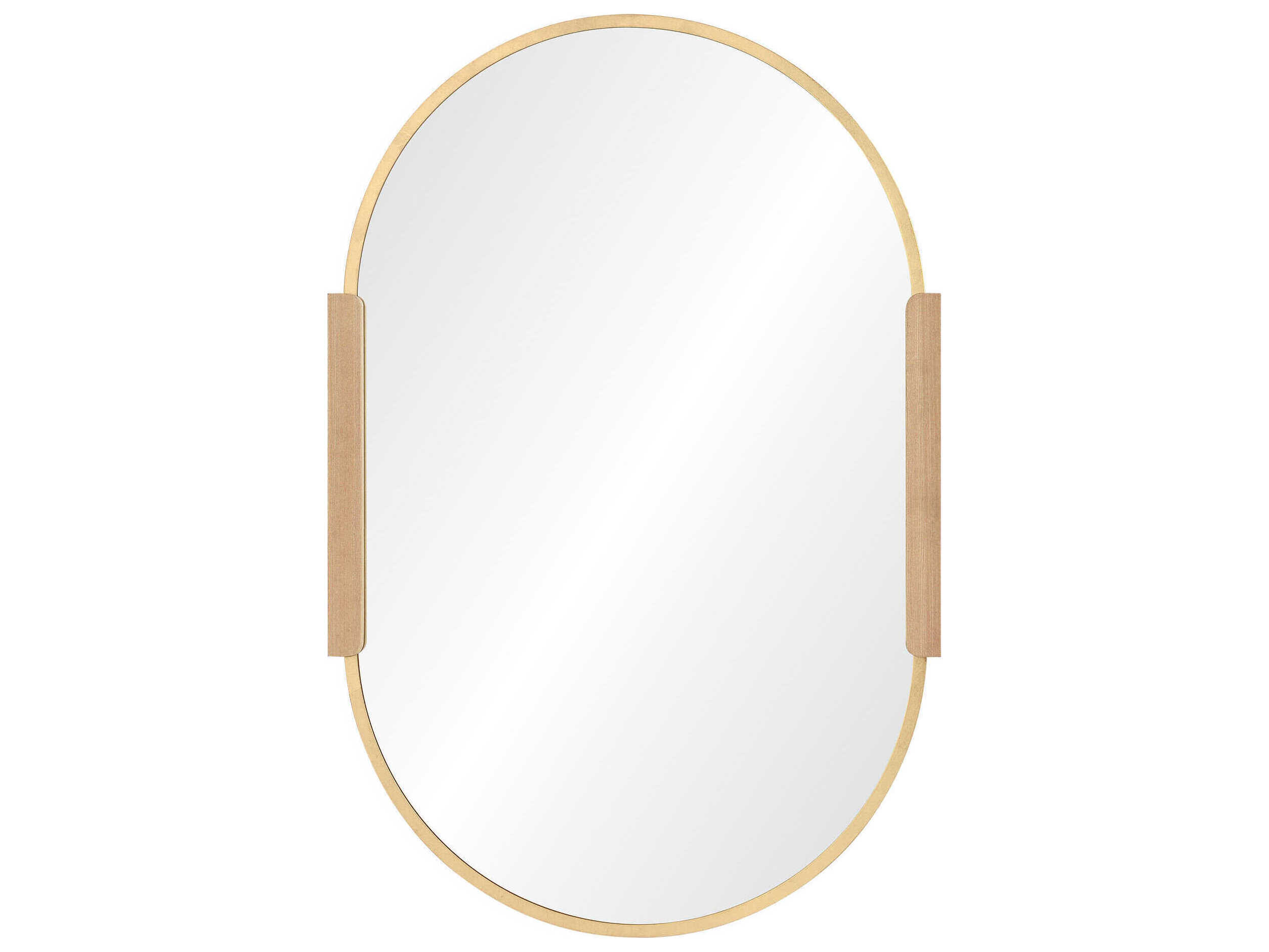 Renwil Kerianne Gold Leaf Oval Wall Mirror