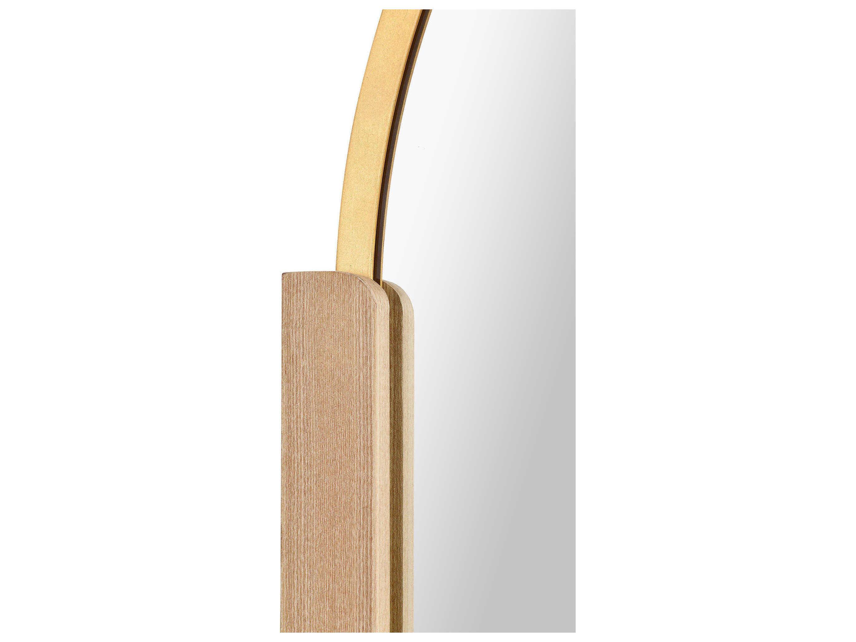 Renwil Kerianne Gold Leaf Oval Wall Mirror