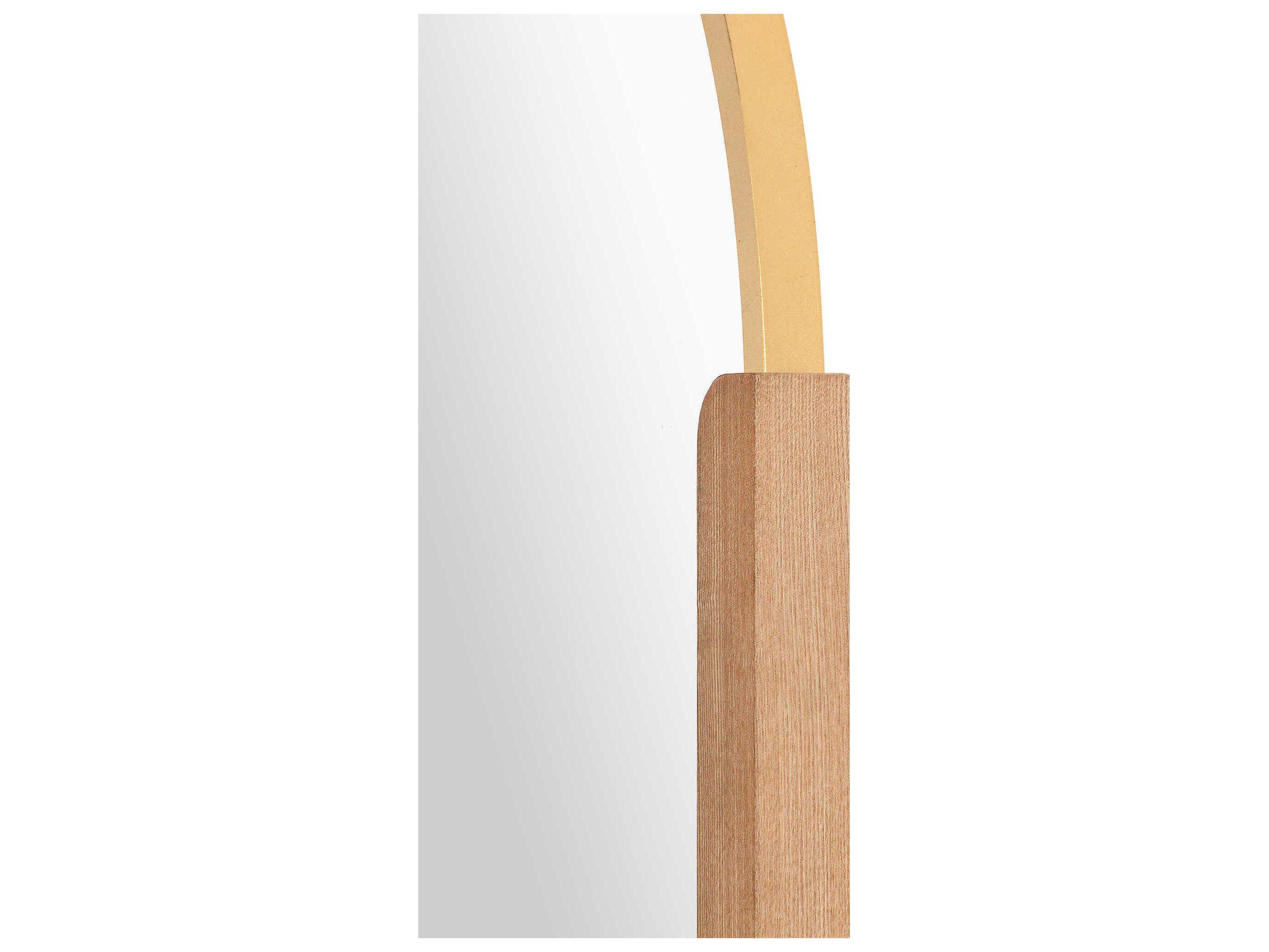 Renwil Kerianne Gold Leaf Oval Wall Mirror