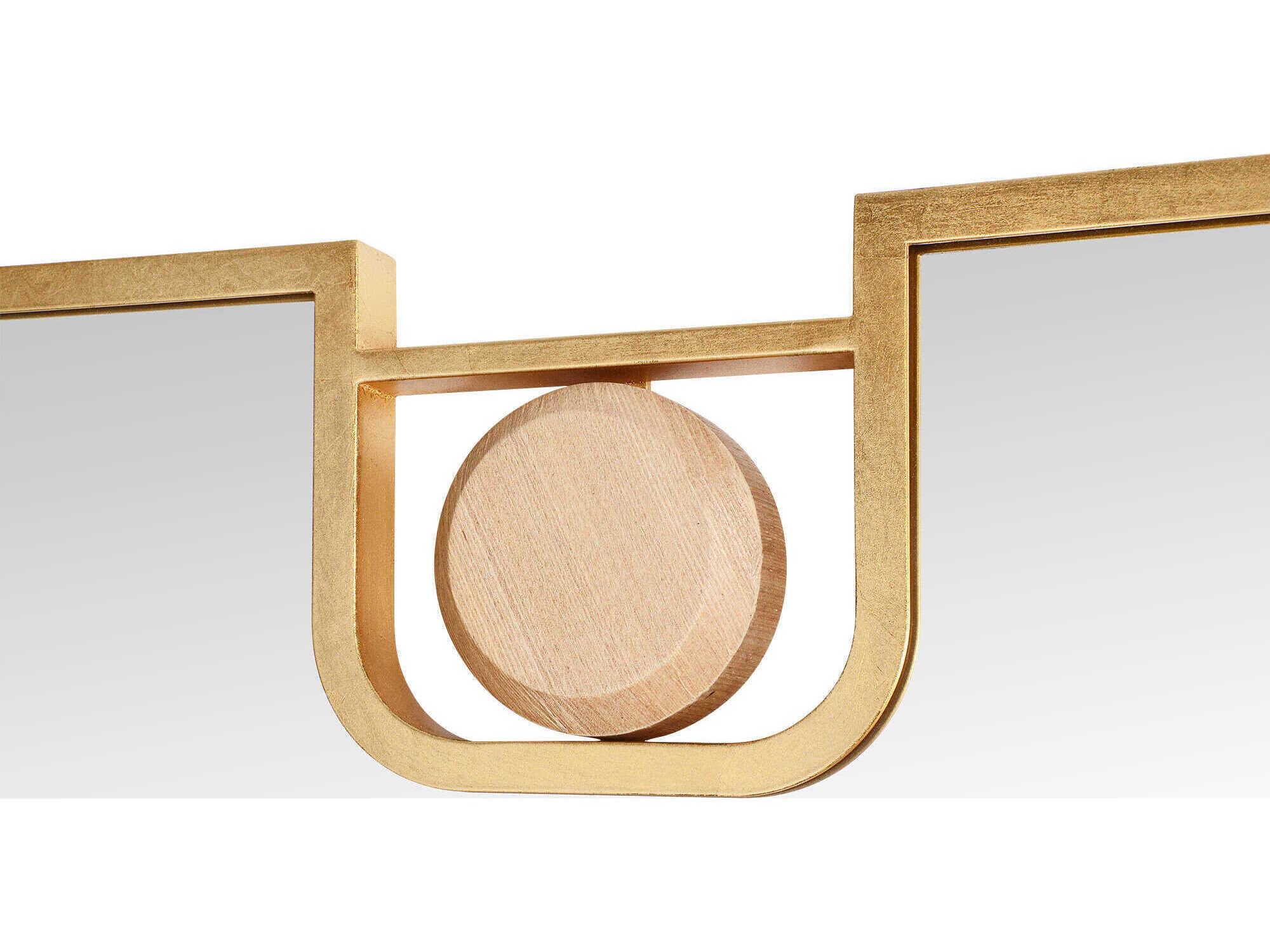 Renwil Kepler Gold Leaf Rectangular Wall Mirror