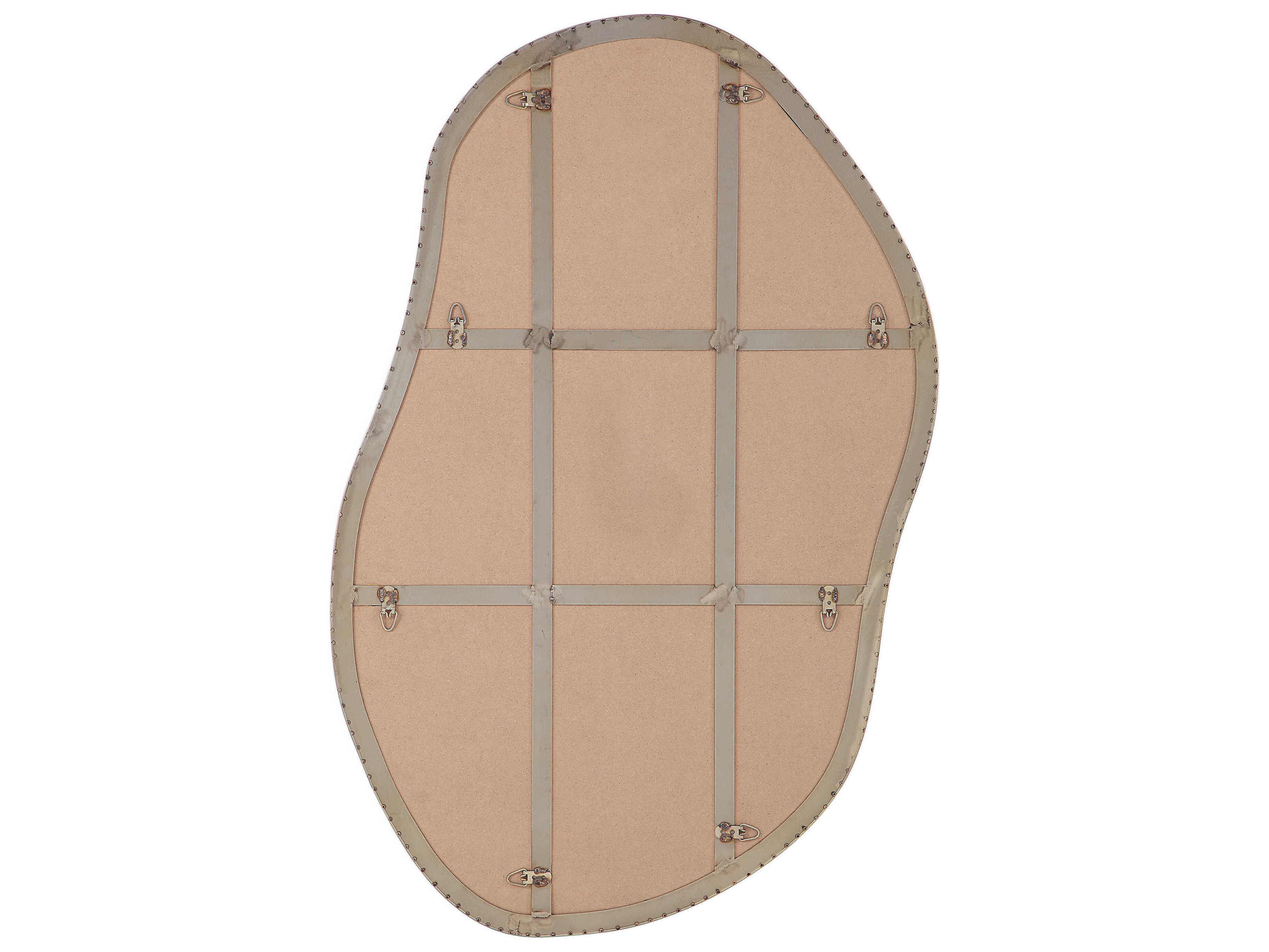 Renwil Noria Burnished Brass Wall Mirror