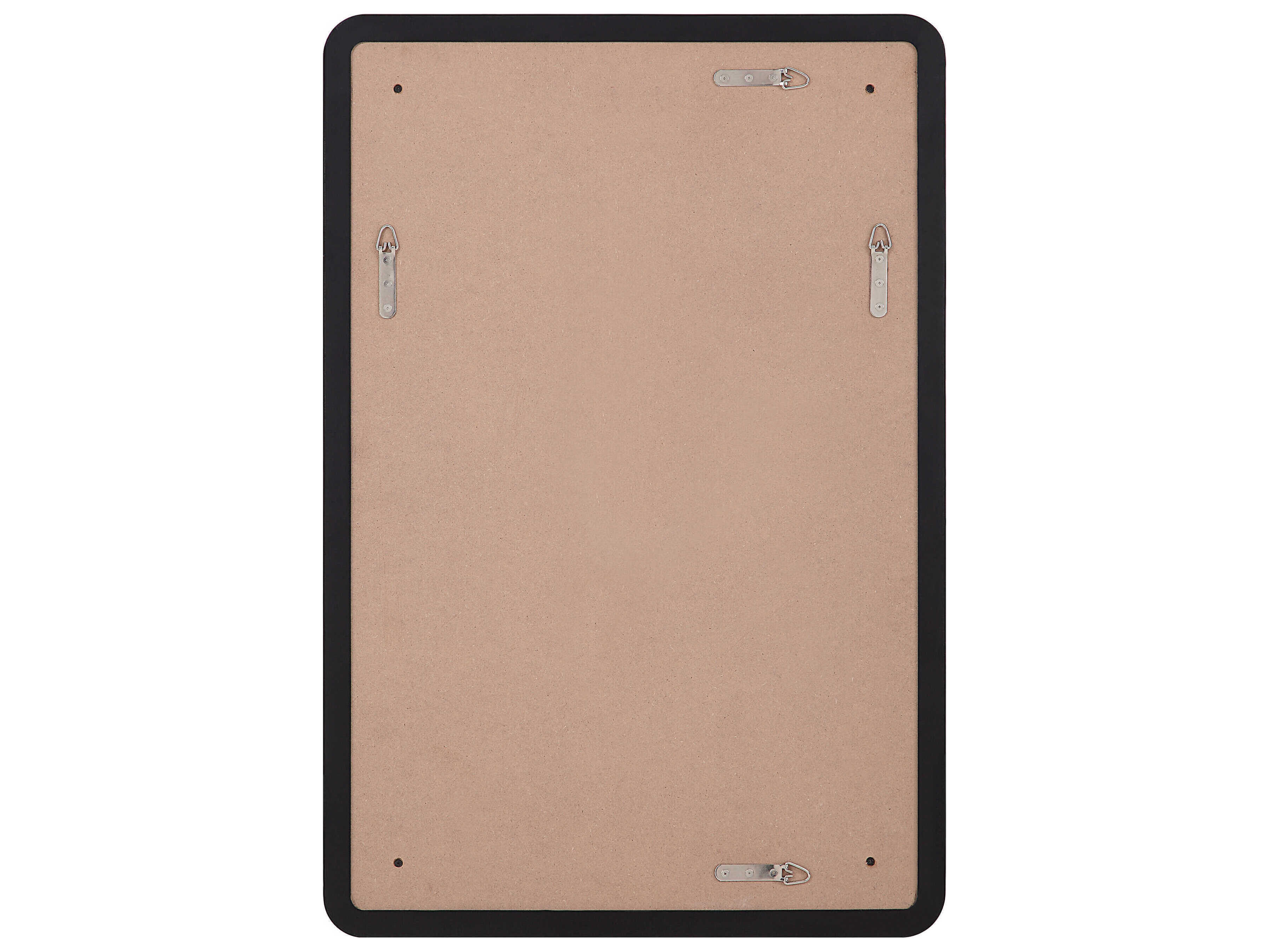 Renwil Aine Matte Black Rectangular Wall Mirror