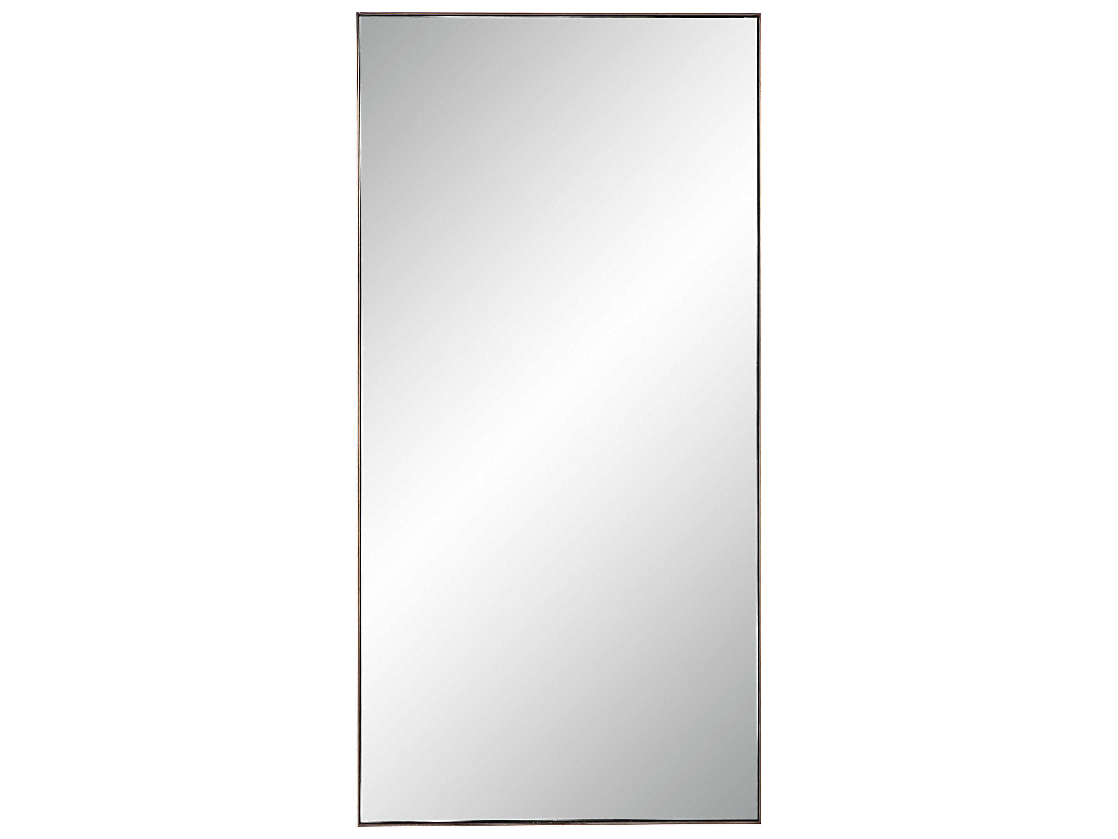 Renwil Marigold Antique Brushed Brass Rectangular Wall Mirror