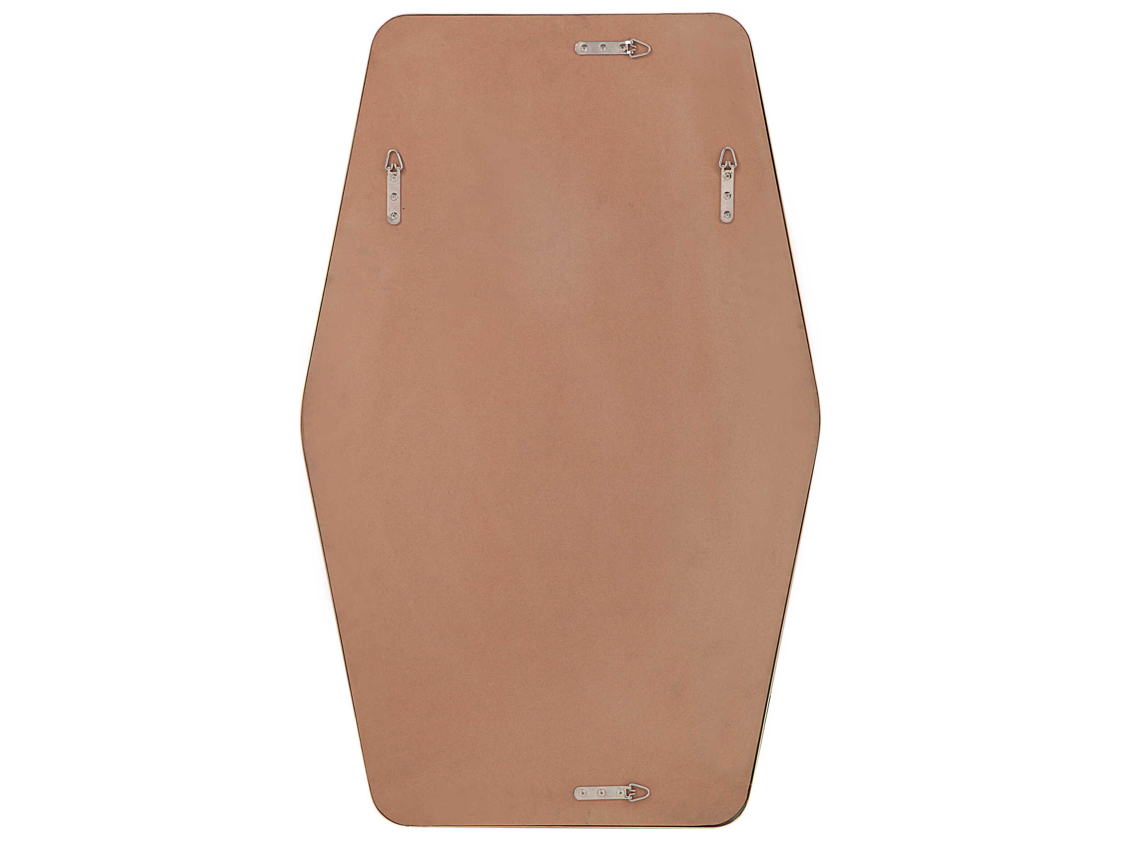 Renwil Mocha Satin Brass Wall Mirror