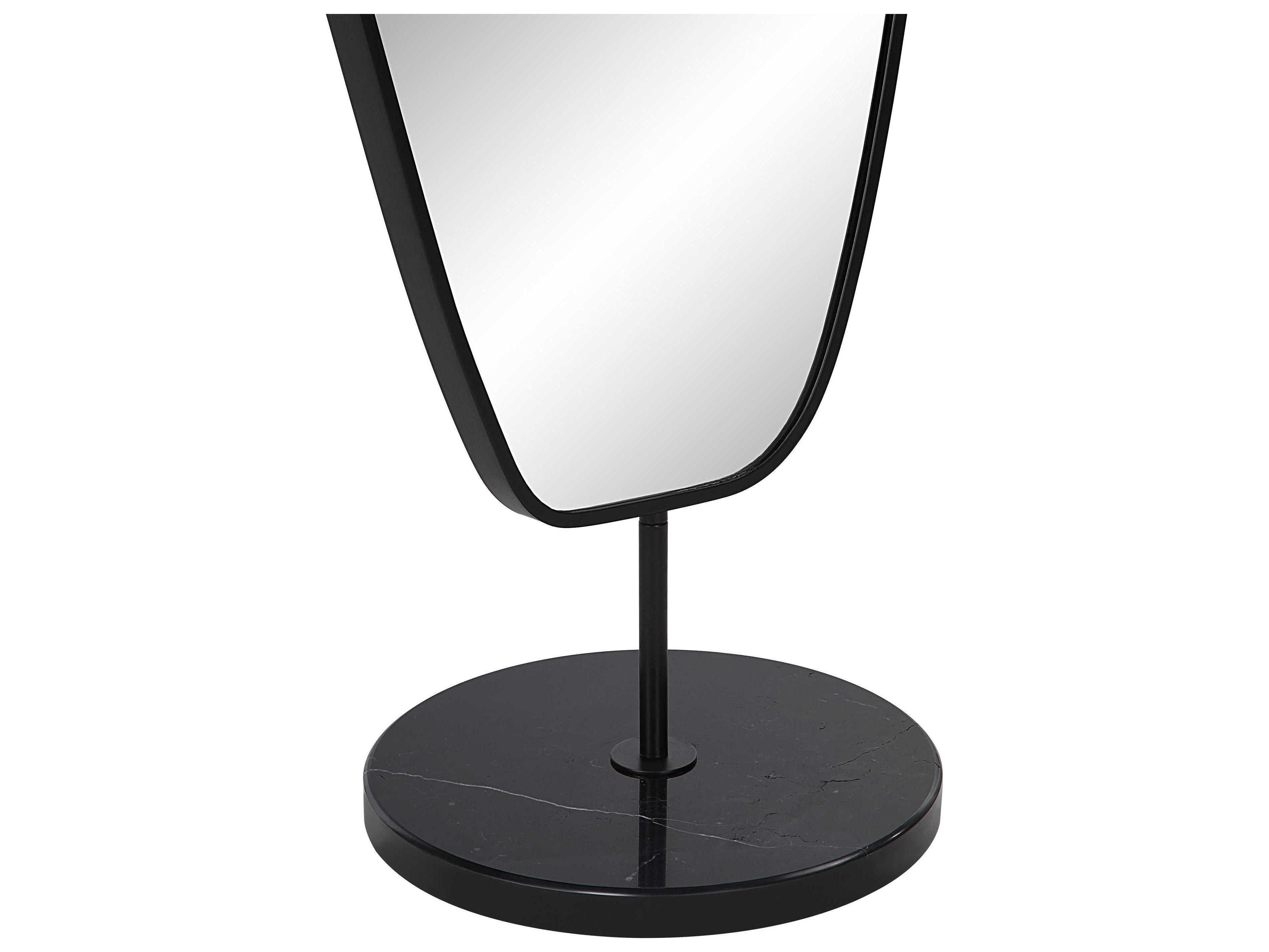 Renwil Arlon Matte Black Floor Mirror