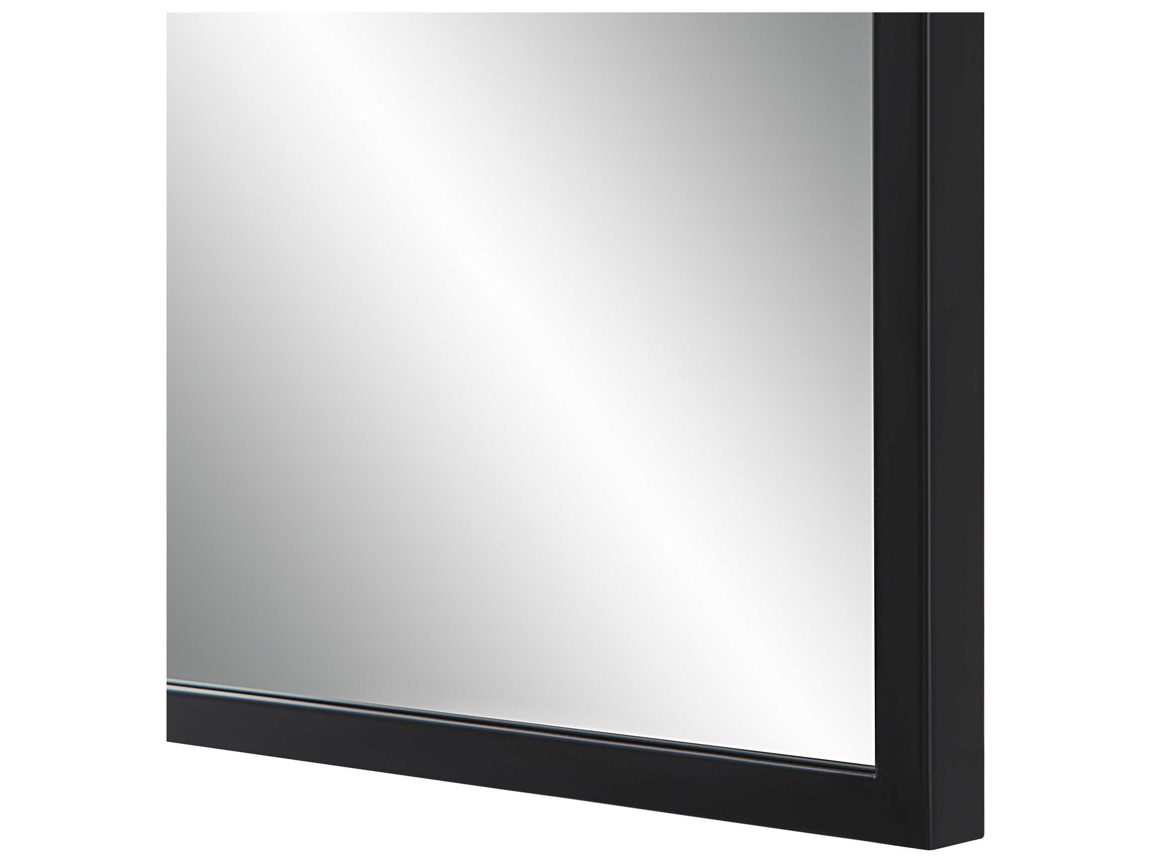 Renwil Breda Matte Black Wall Mirror