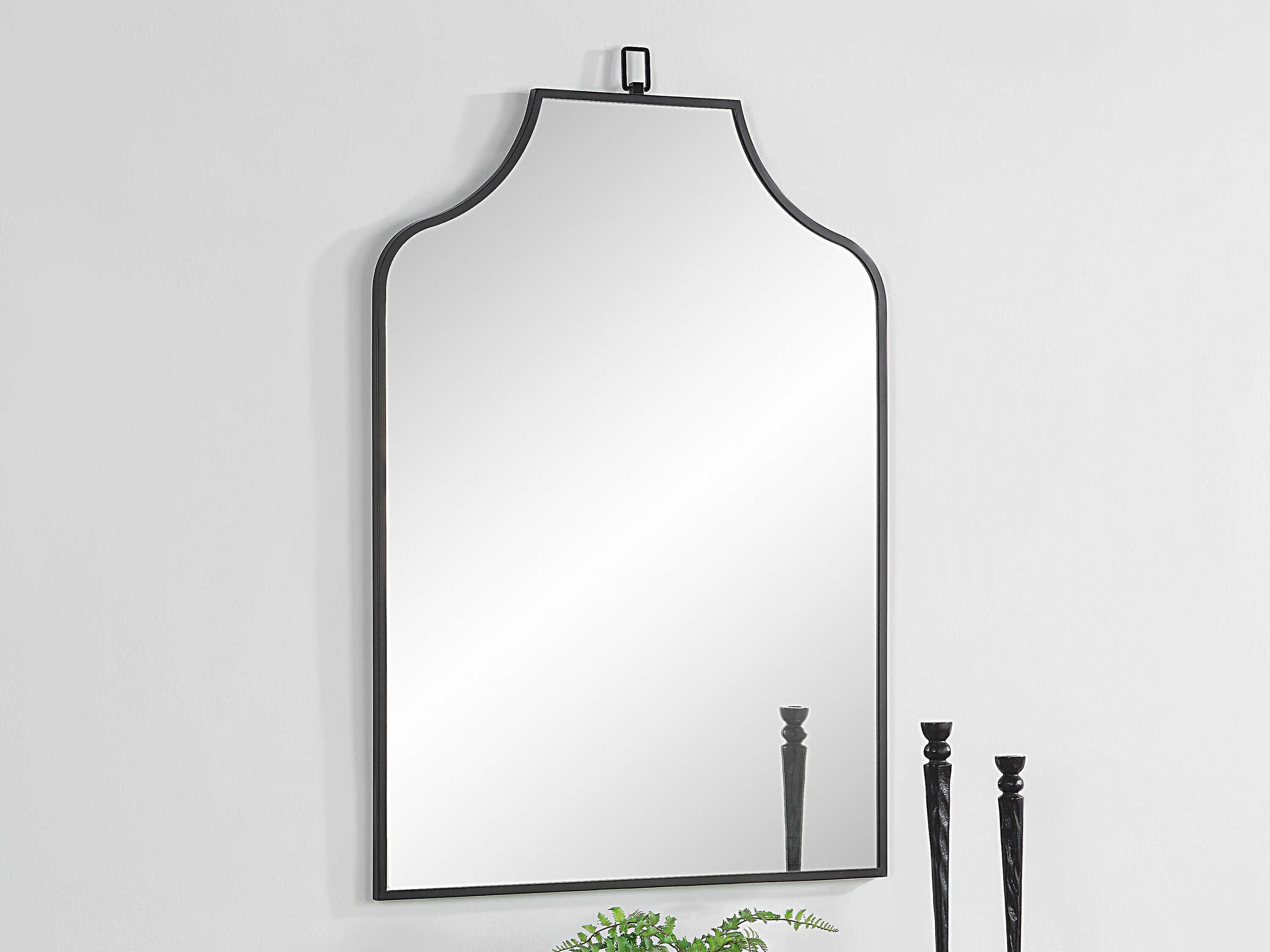 Renwil Breda Matte Black Wall Mirror
