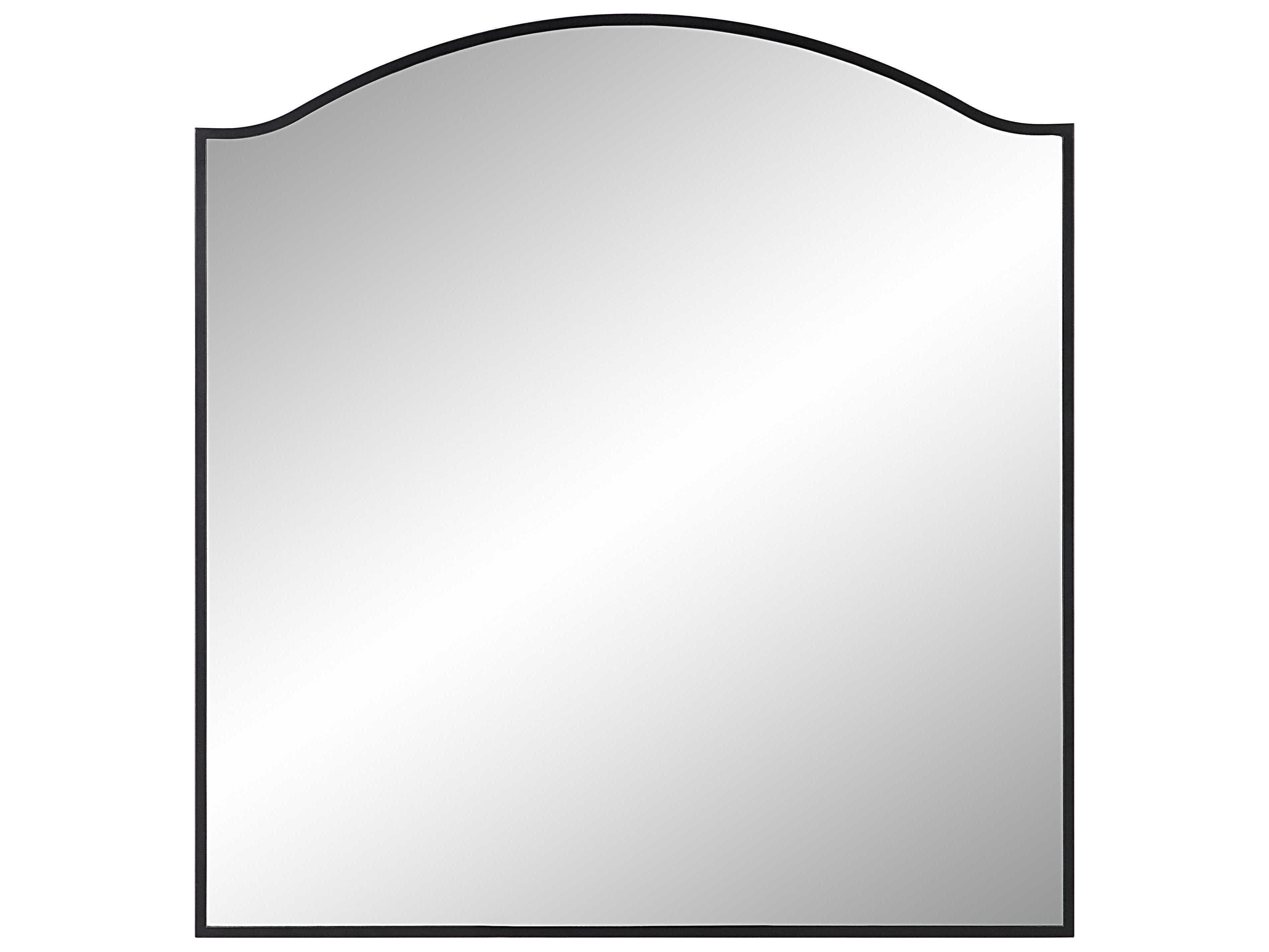 Renwil Bandon Matte Black Wall Mirror