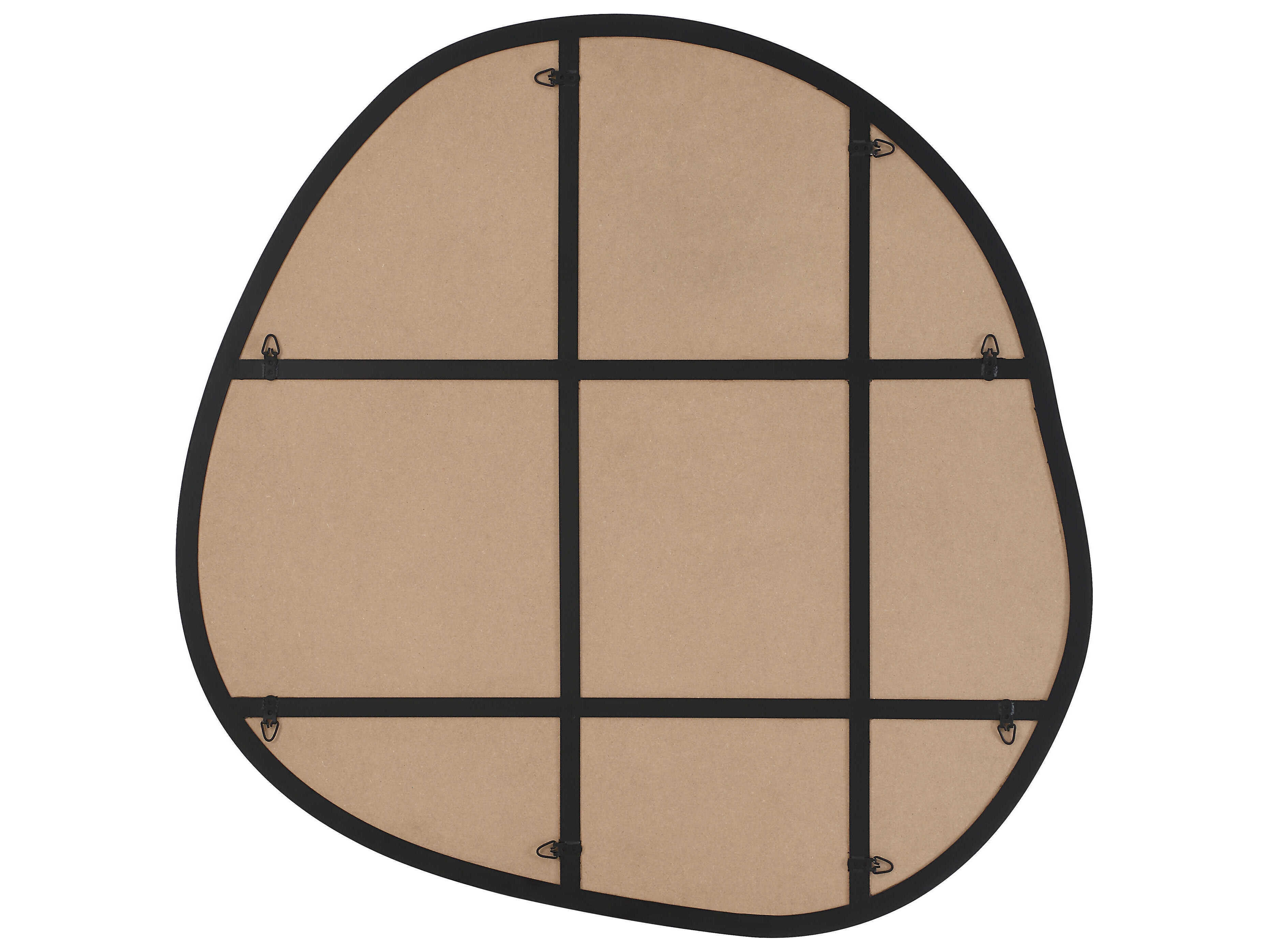 Renwil Dolly Matte Black Wall Mirror