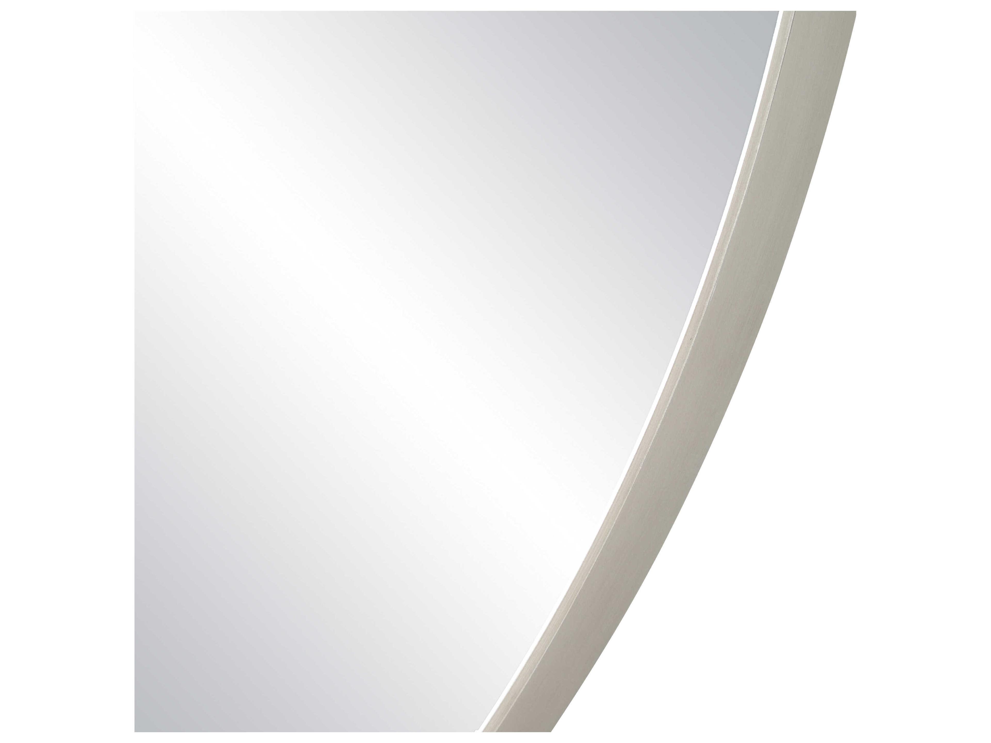 Renwil Donna Brushed Matte Satin Nickel Wall Mirror