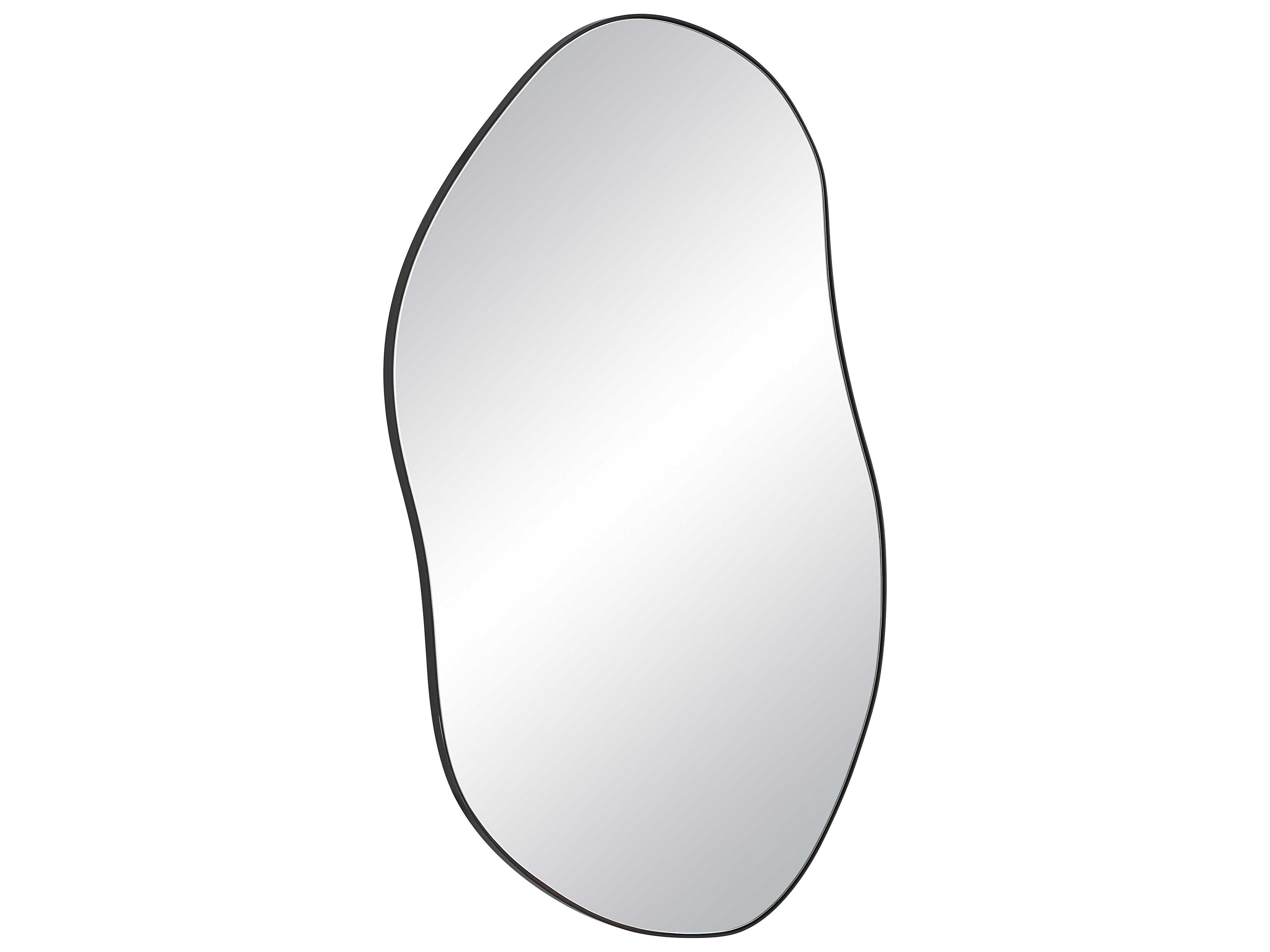 Renwil Jane Matte Black Wall Mirror