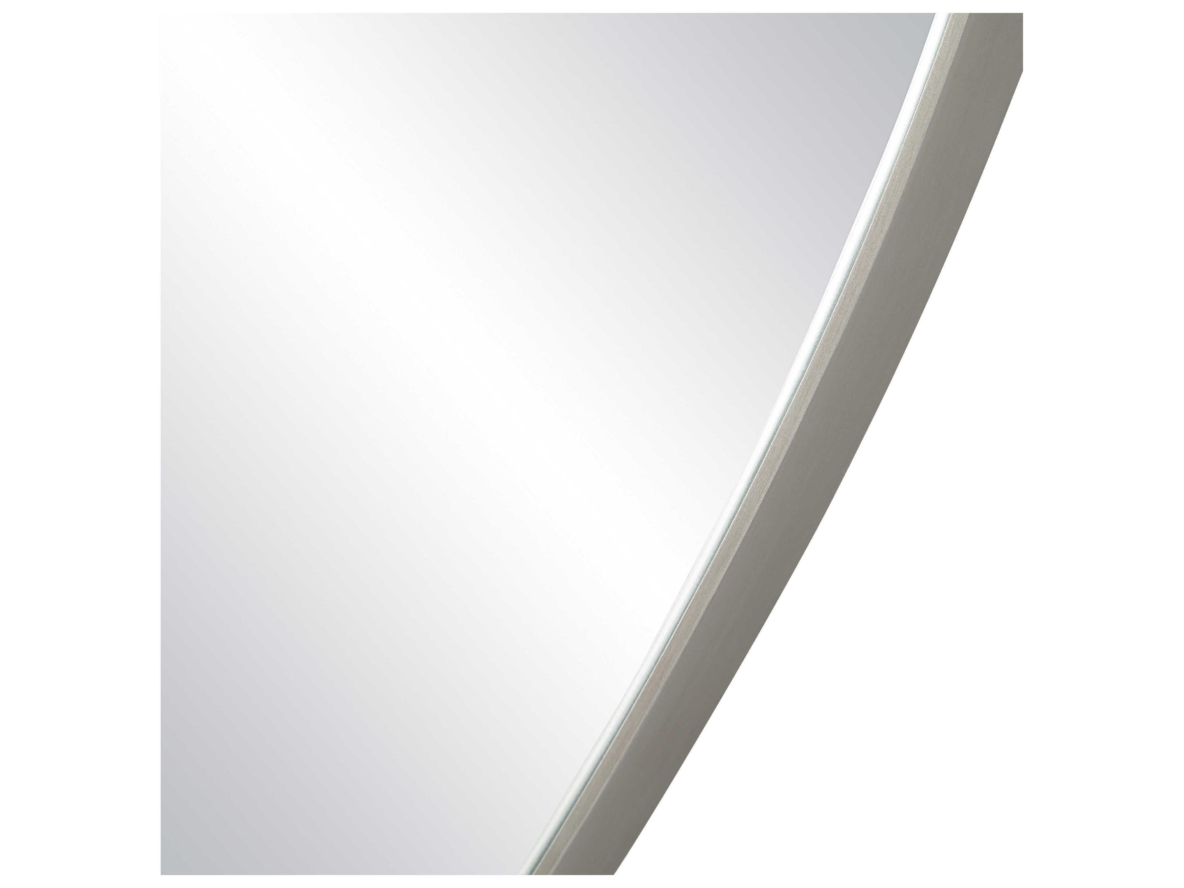 Renwil Javelin Brushed Matte Satin Nickel Wall Mirror