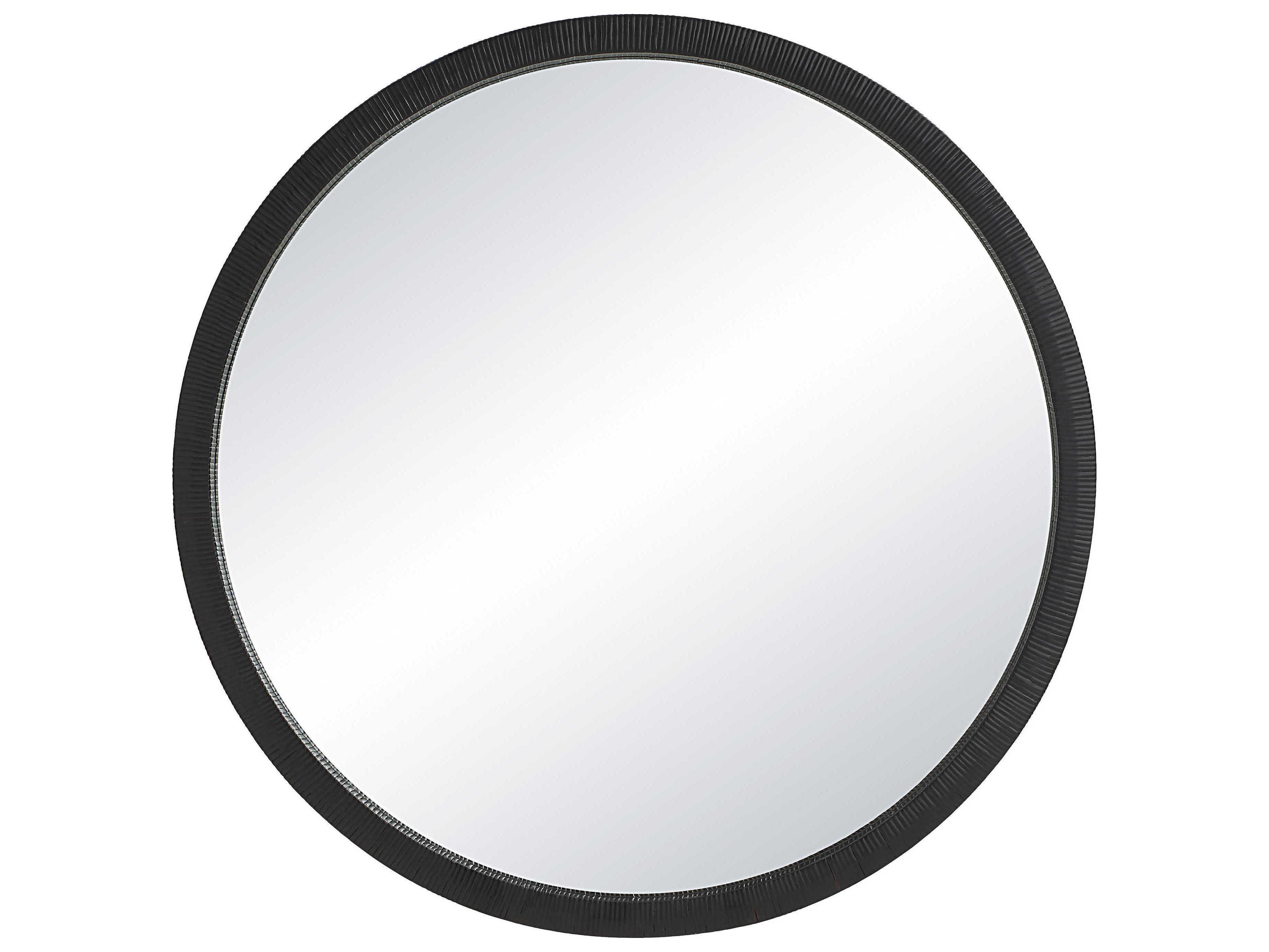 Renwil Solo Black Round Wall Mirror