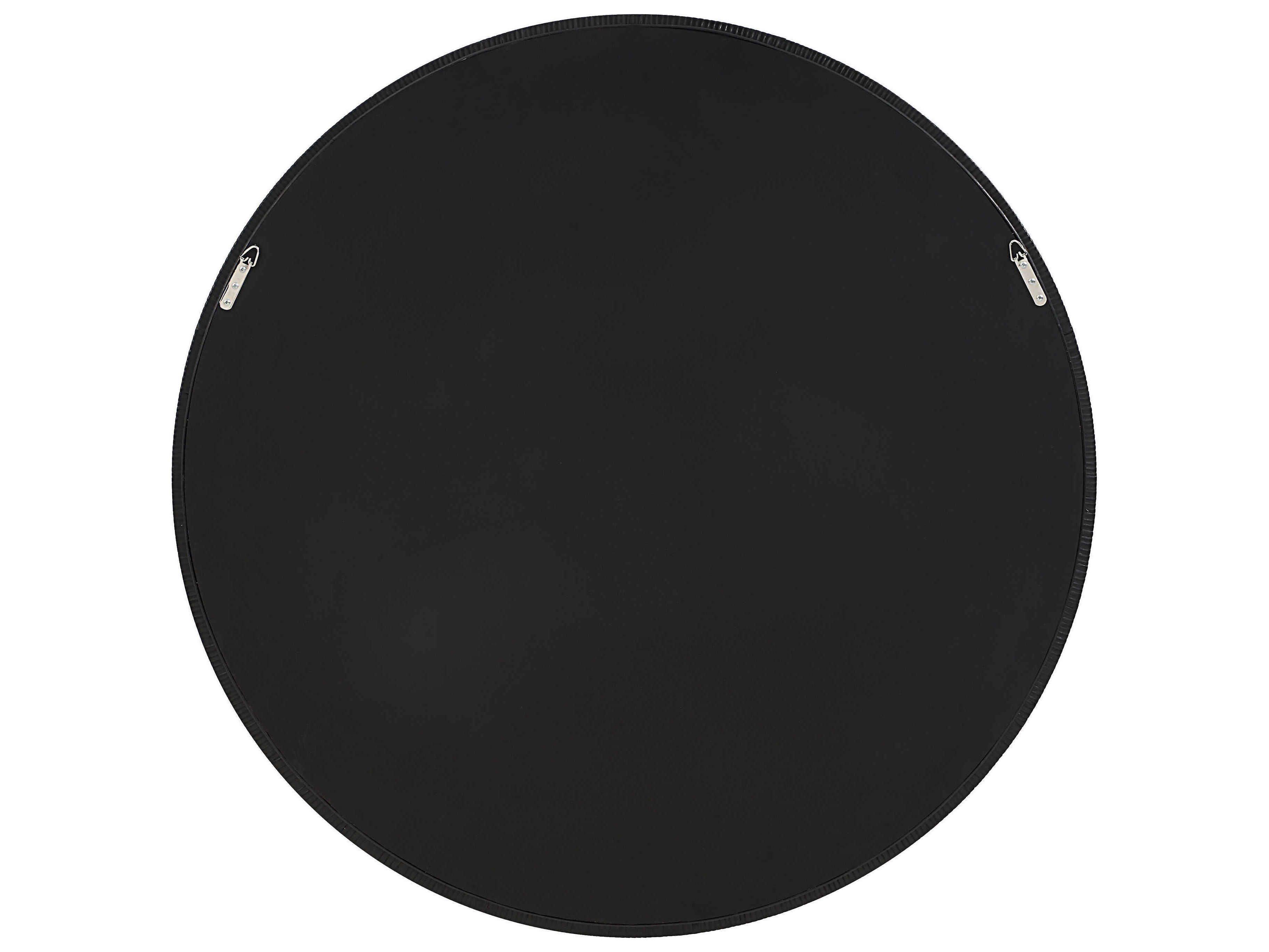 Renwil Solo Black Round Wall Mirror