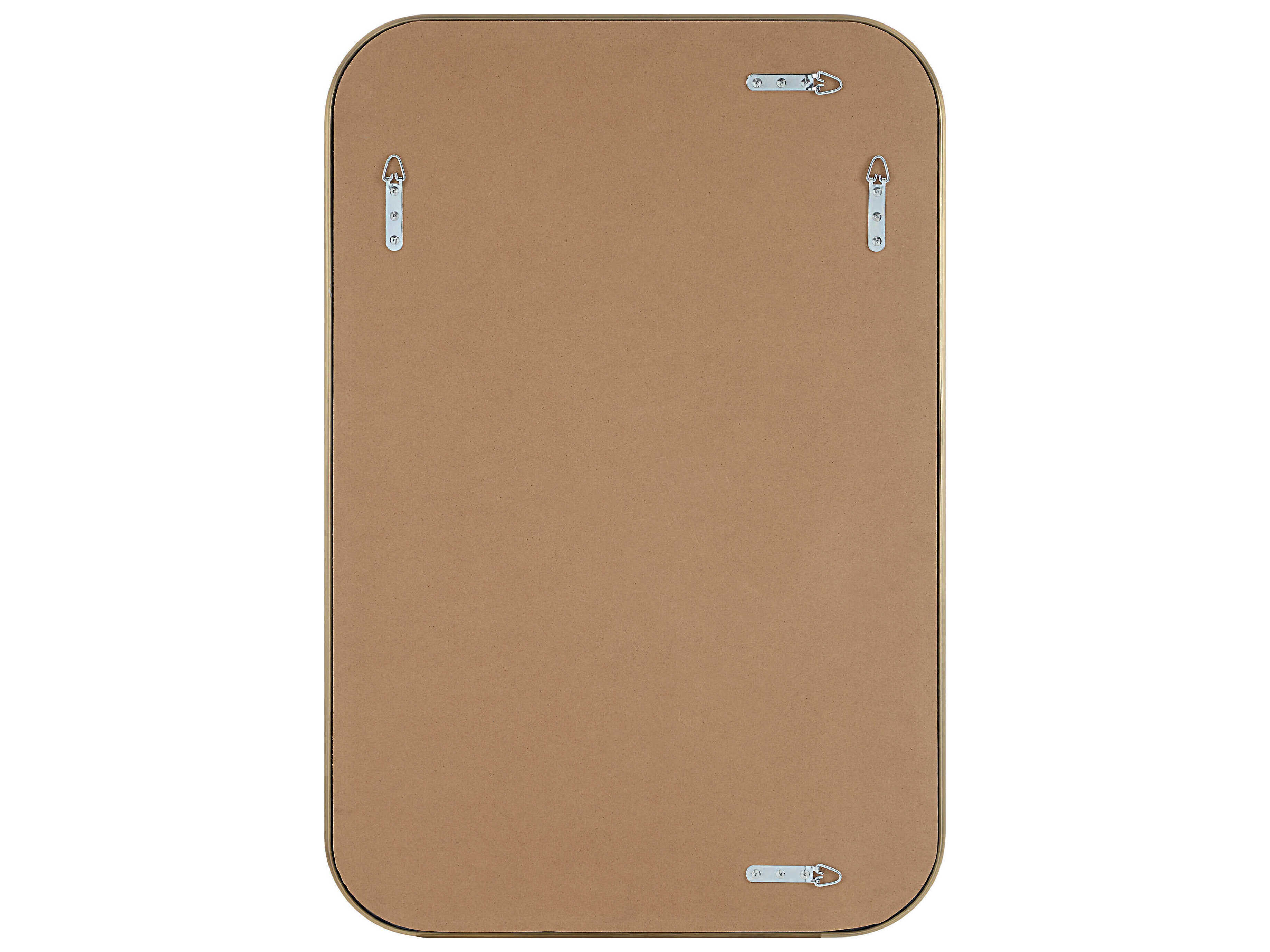 Renwil Jyn Antique Brushed Brass Rectangular Wall Mirror