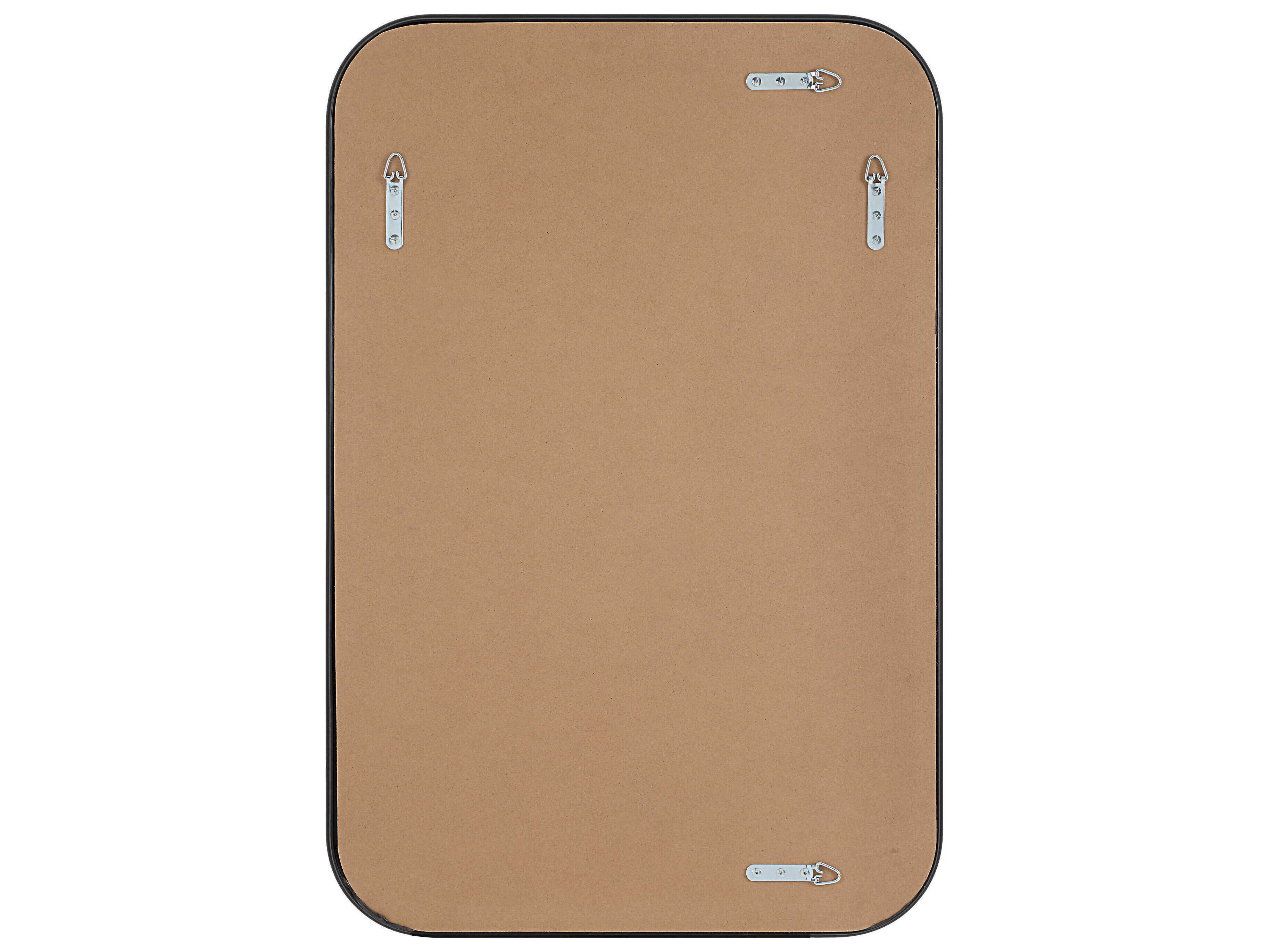 Renwil Kaja Matte Black Rectangular Wall Mirror