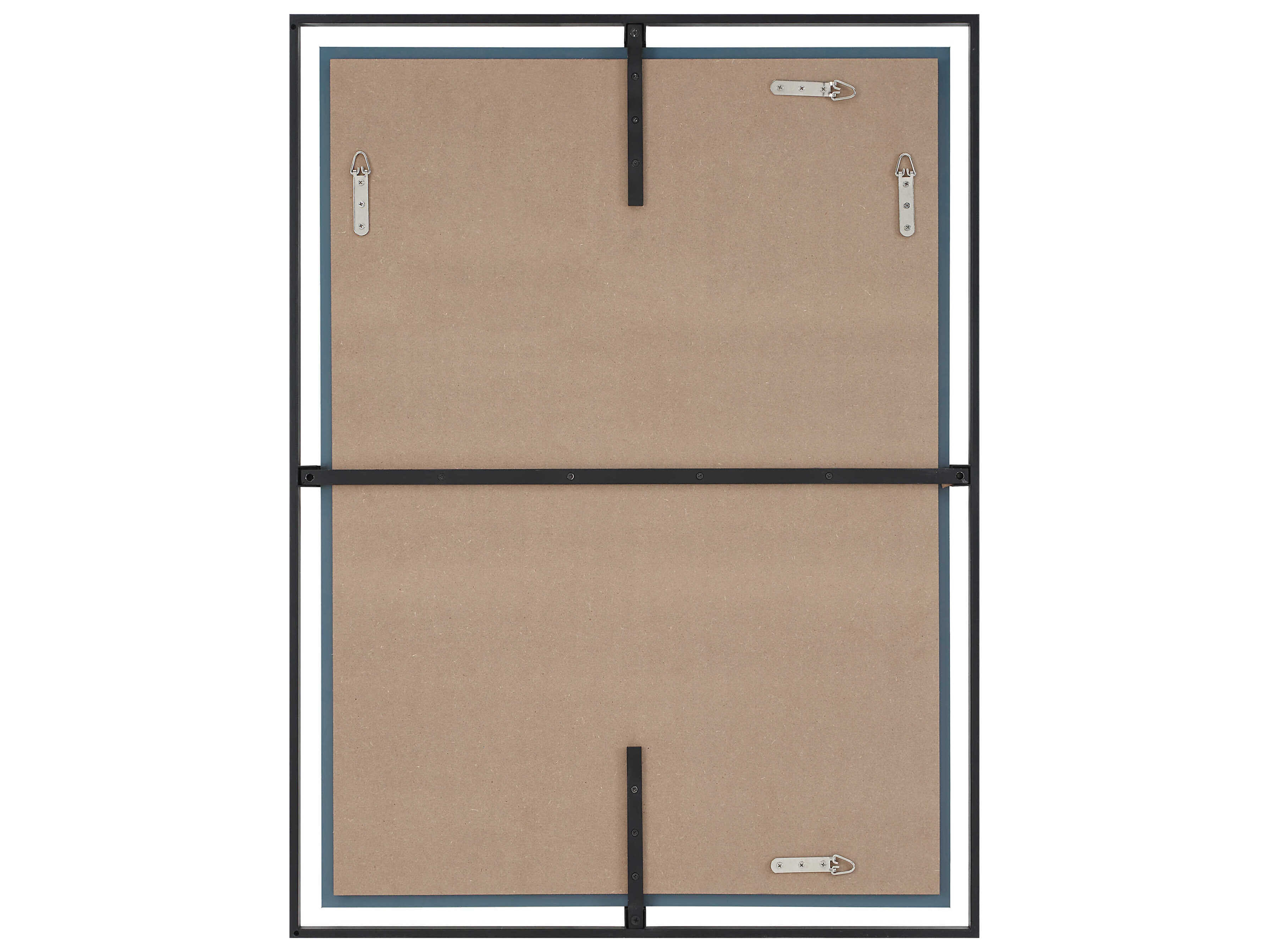 Renwil Marco Matte Black Rectangular Wall Mirror