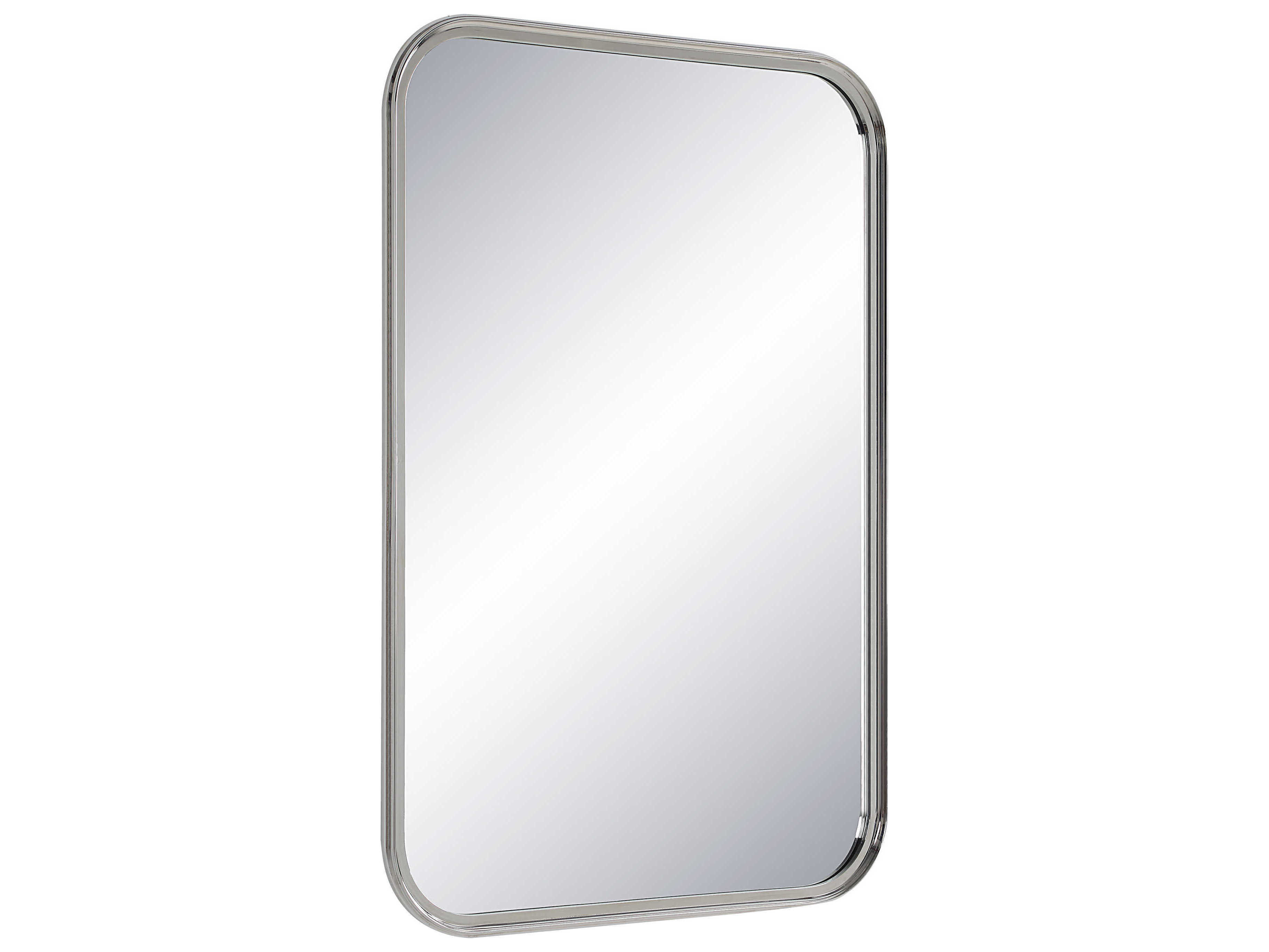 Renwil Sylvie Polished Nickel Rectangular Wall Mirror