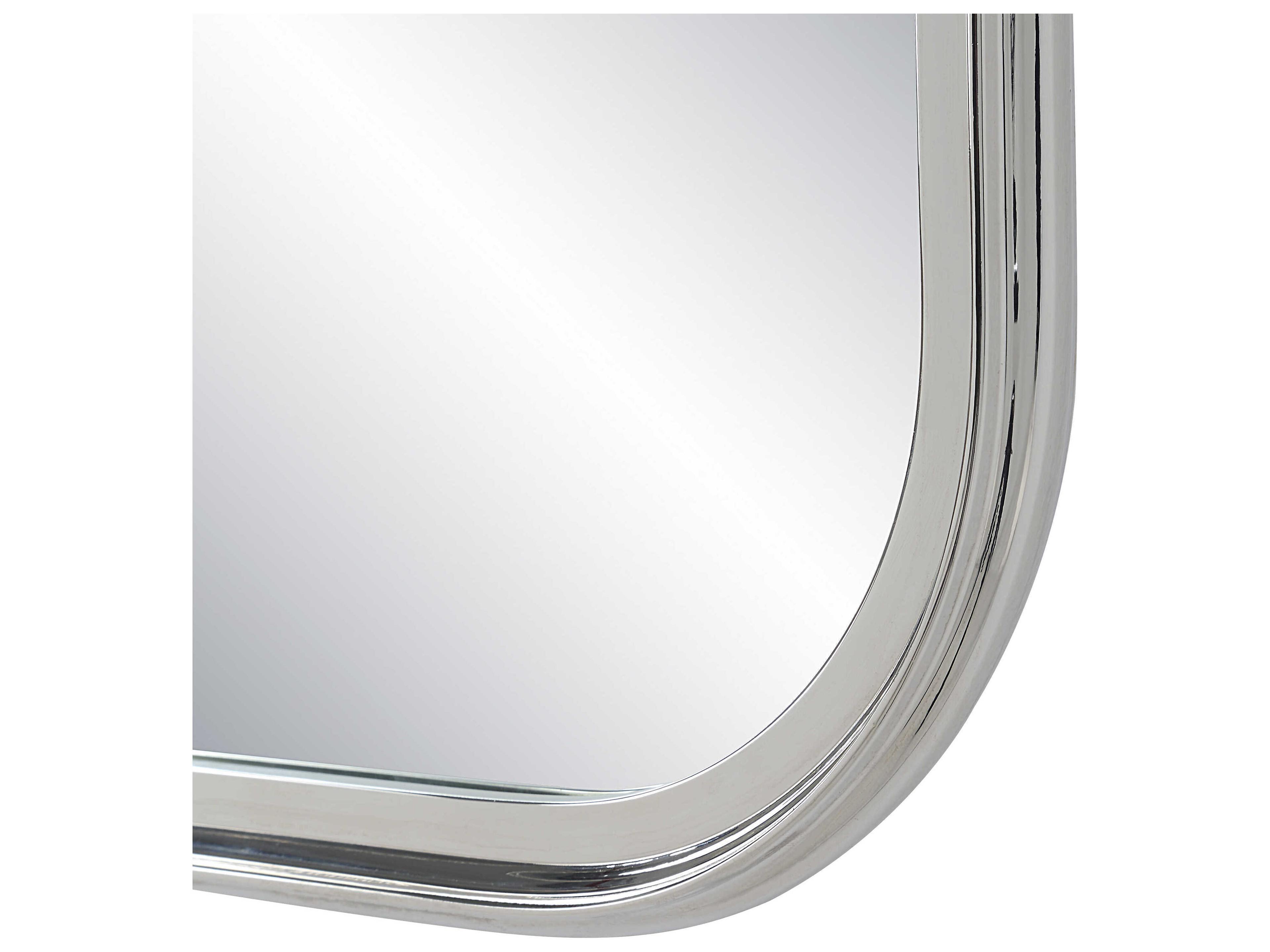 Renwil Sylvie Polished Nickel Rectangular Wall Mirror