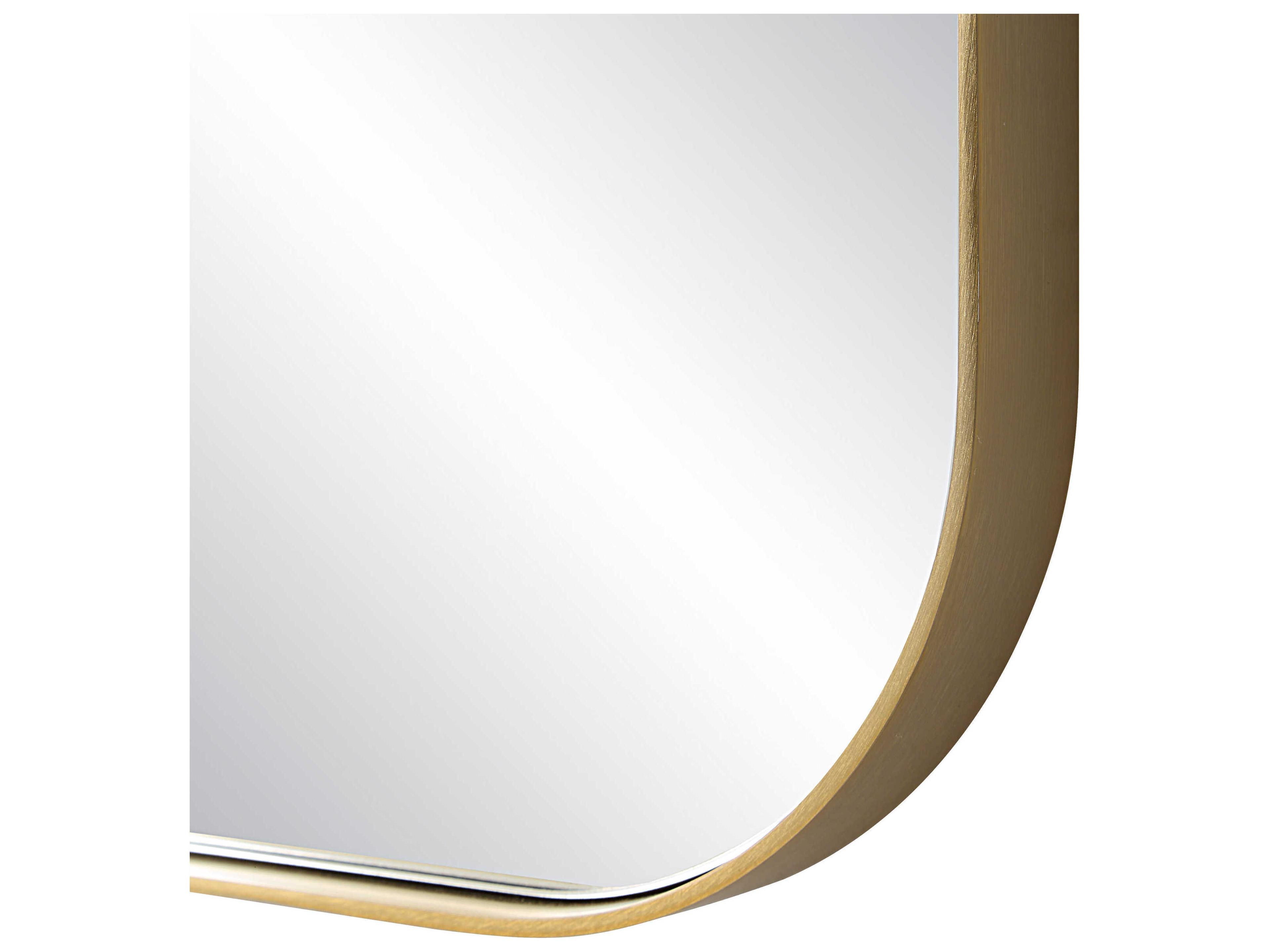 Renwil Vesey Champagne Rectangular Wall Mirror