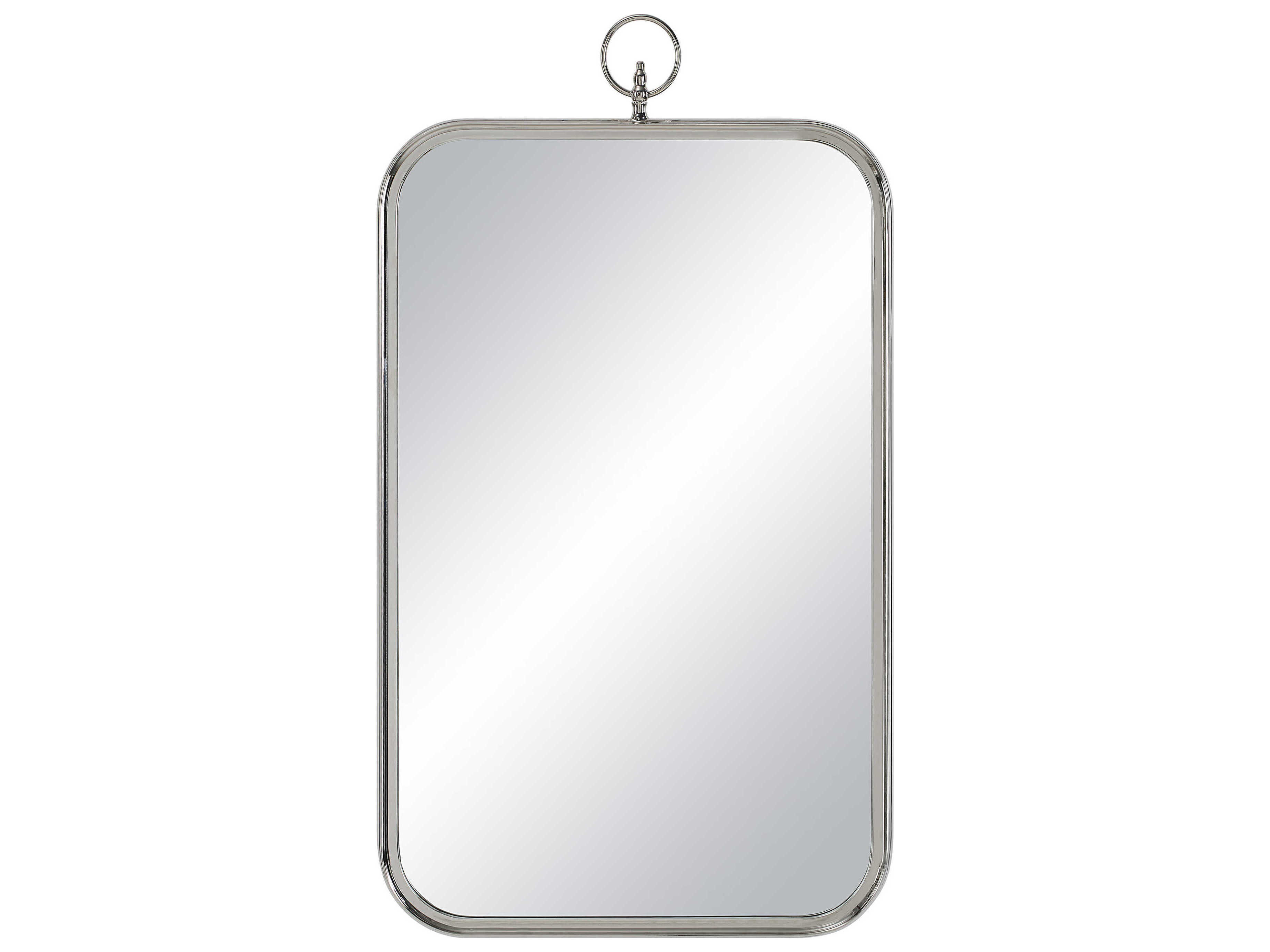 Renwil Dios Polished Nickel Rectangular Wall Mirror