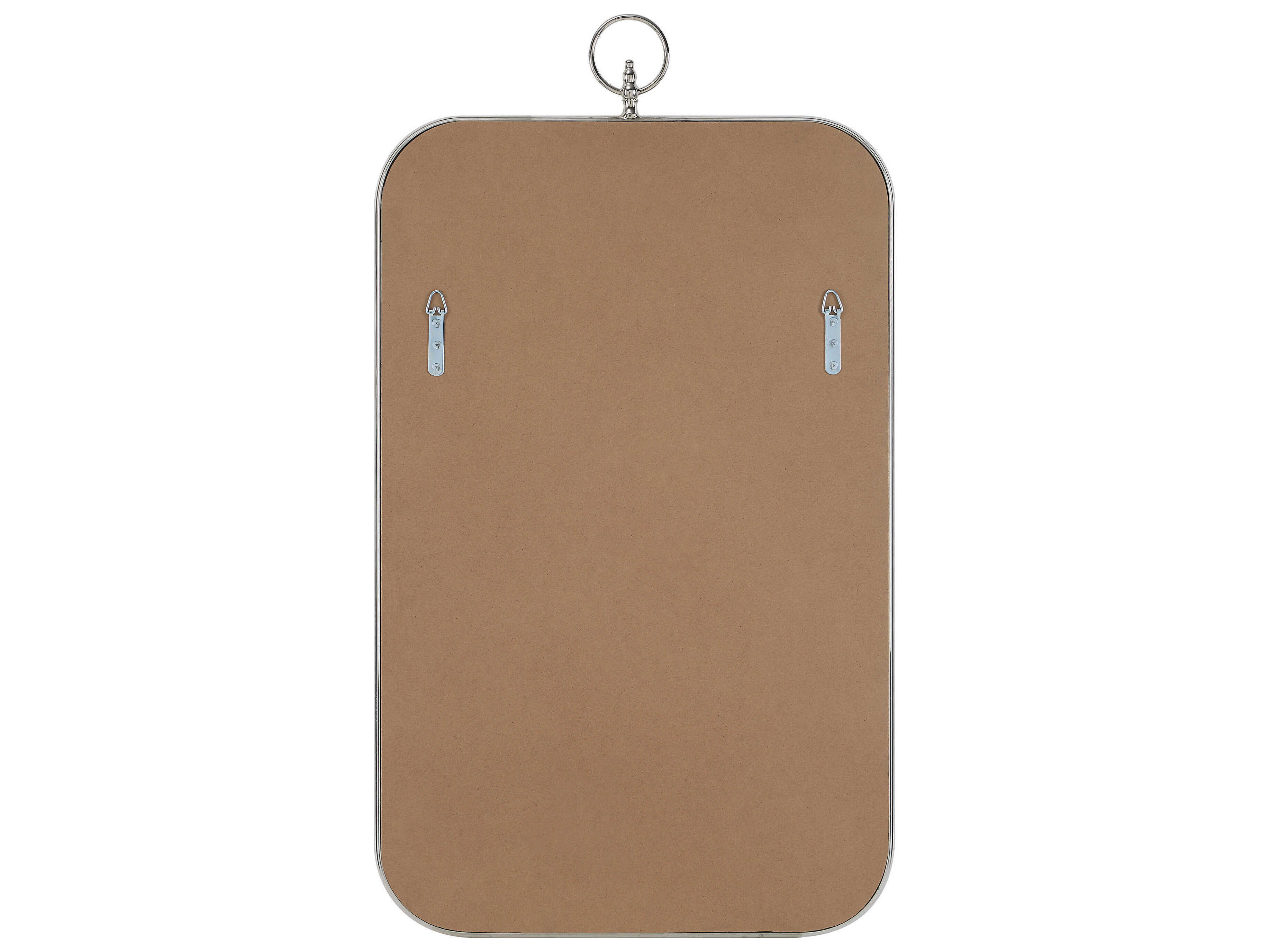 Renwil Dios Polished Nickel Rectangular Wall Mirror