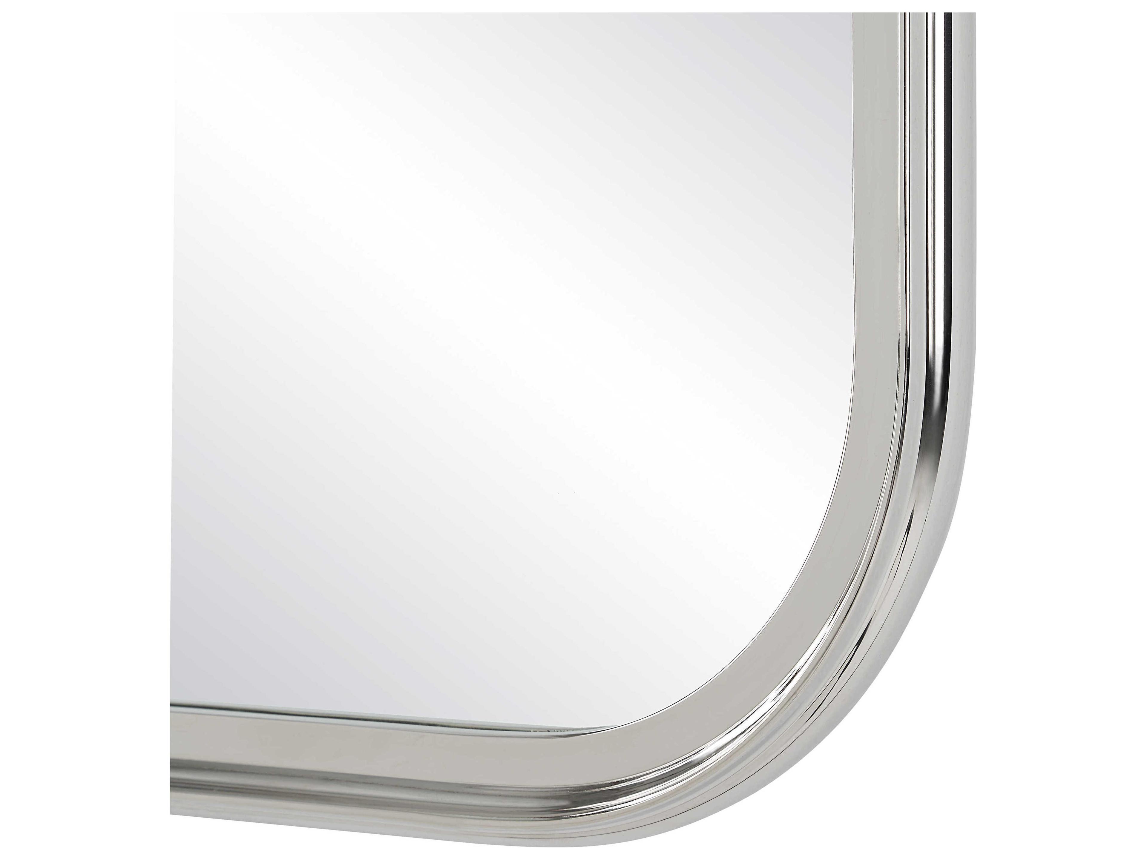 Renwil Dios Polished Nickel Rectangular Wall Mirror