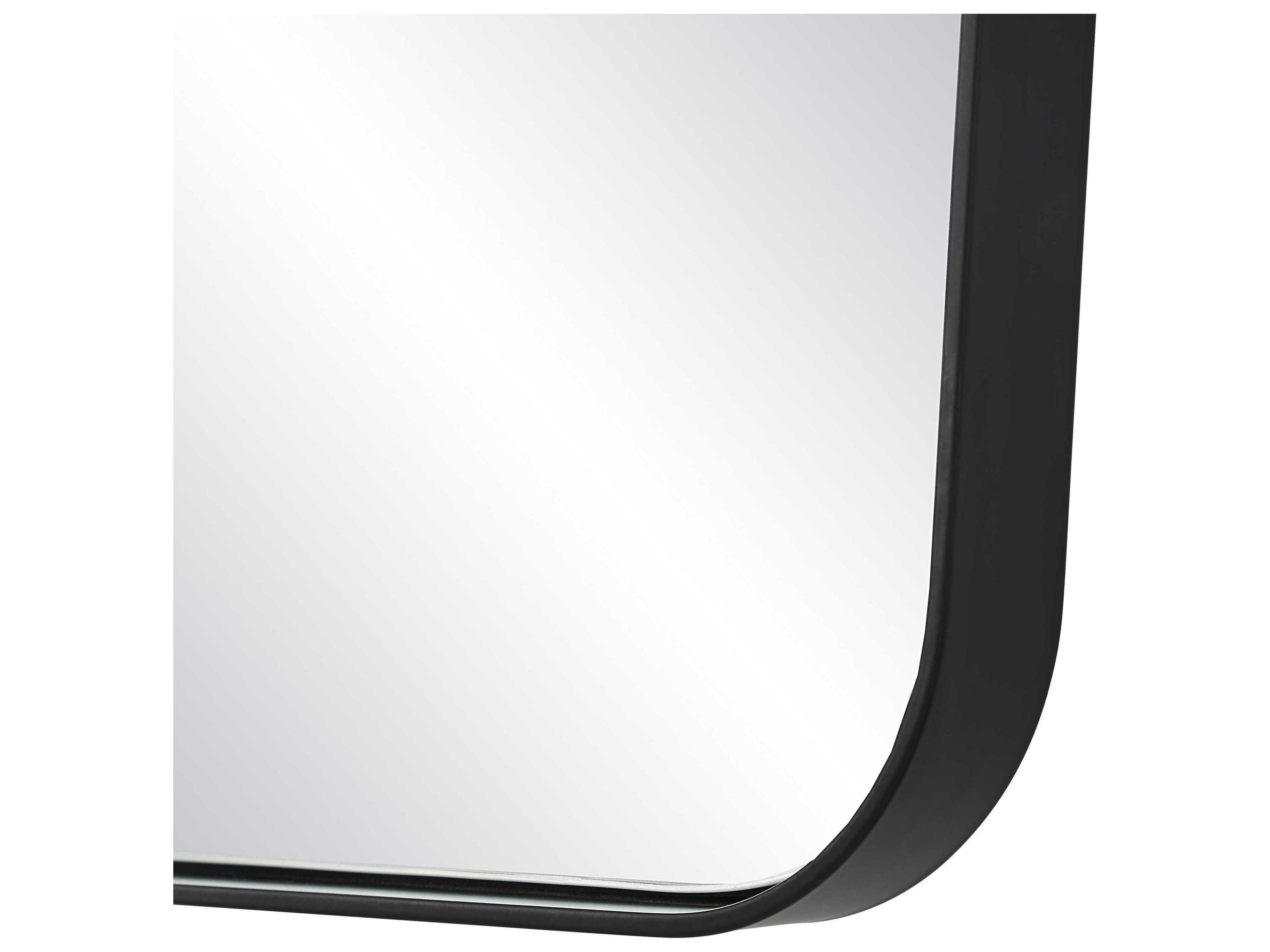 Renwil Kateri Matte Black Wall Mirror