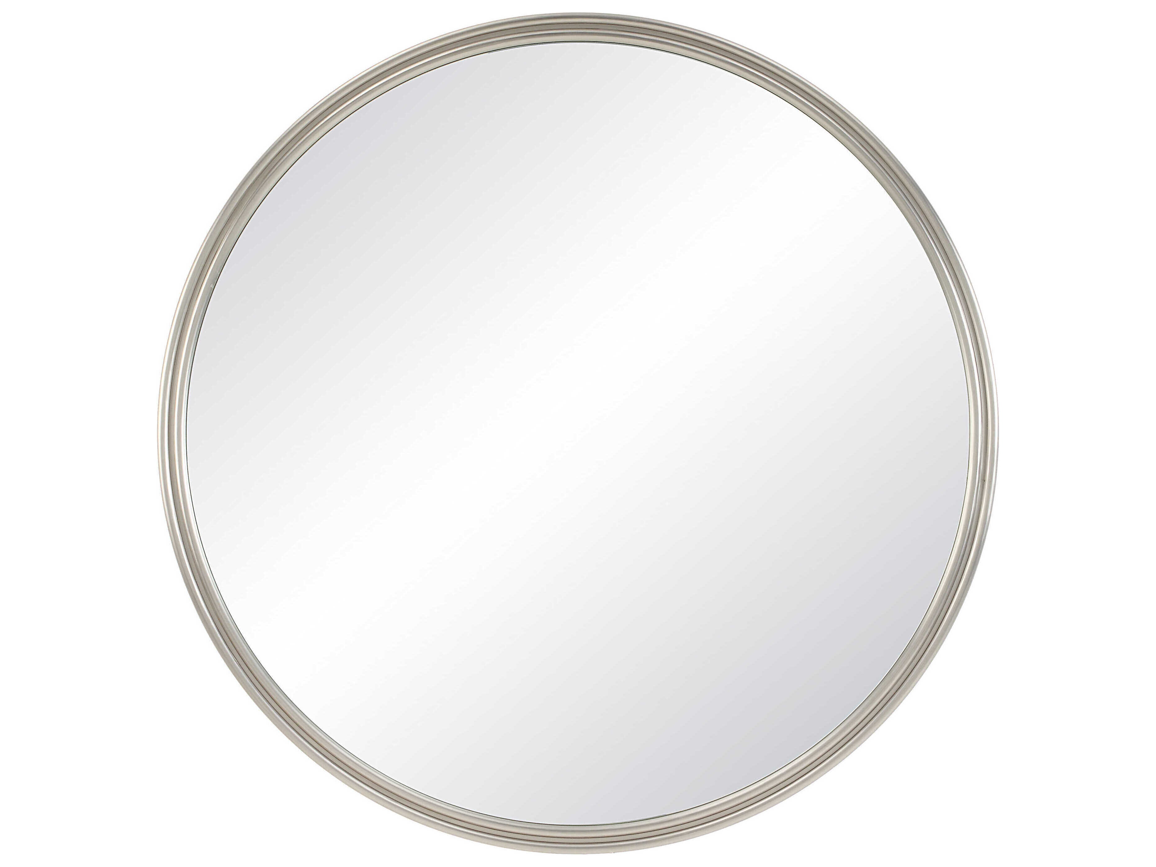 Renwil Oltimo Matte Satin Nickel Round Wall Mirror