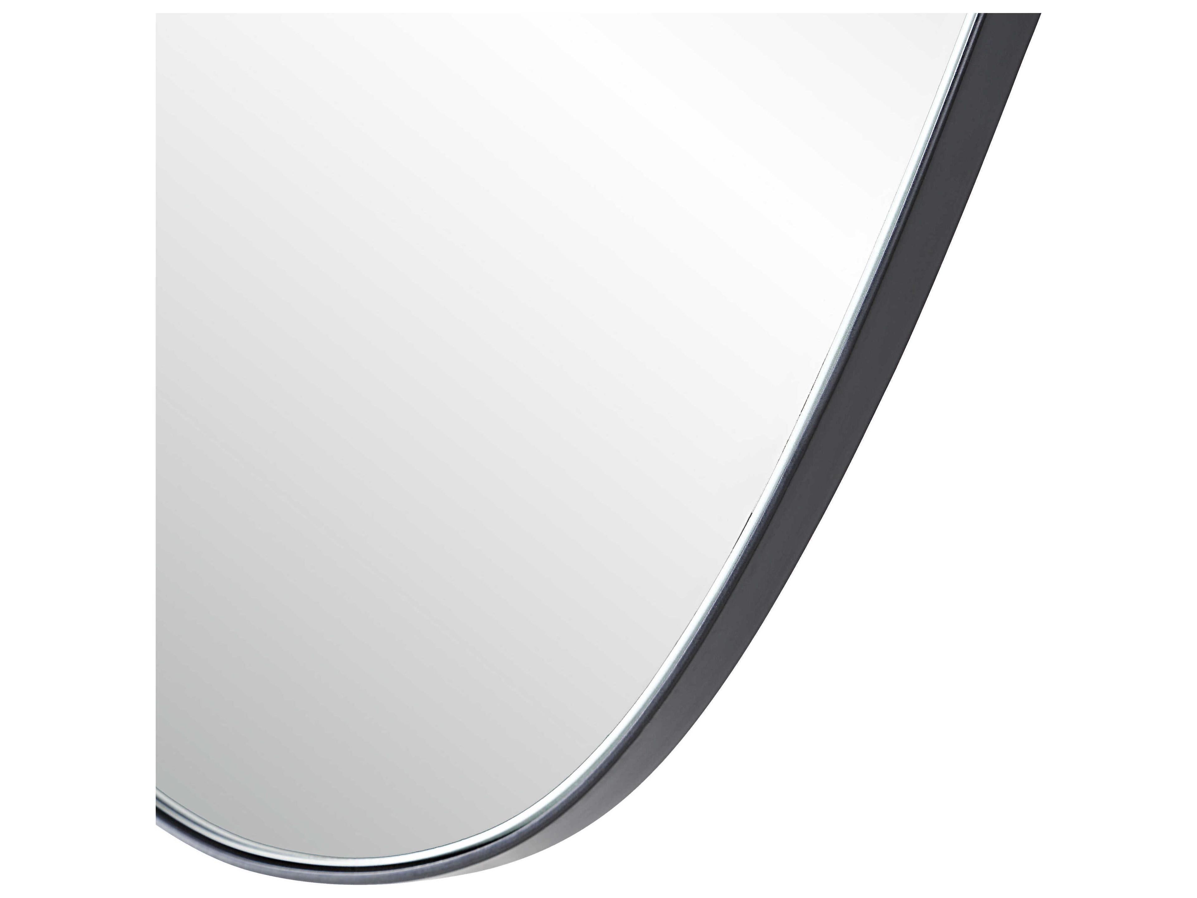Renwil Gela Matte Black Wall Mirror