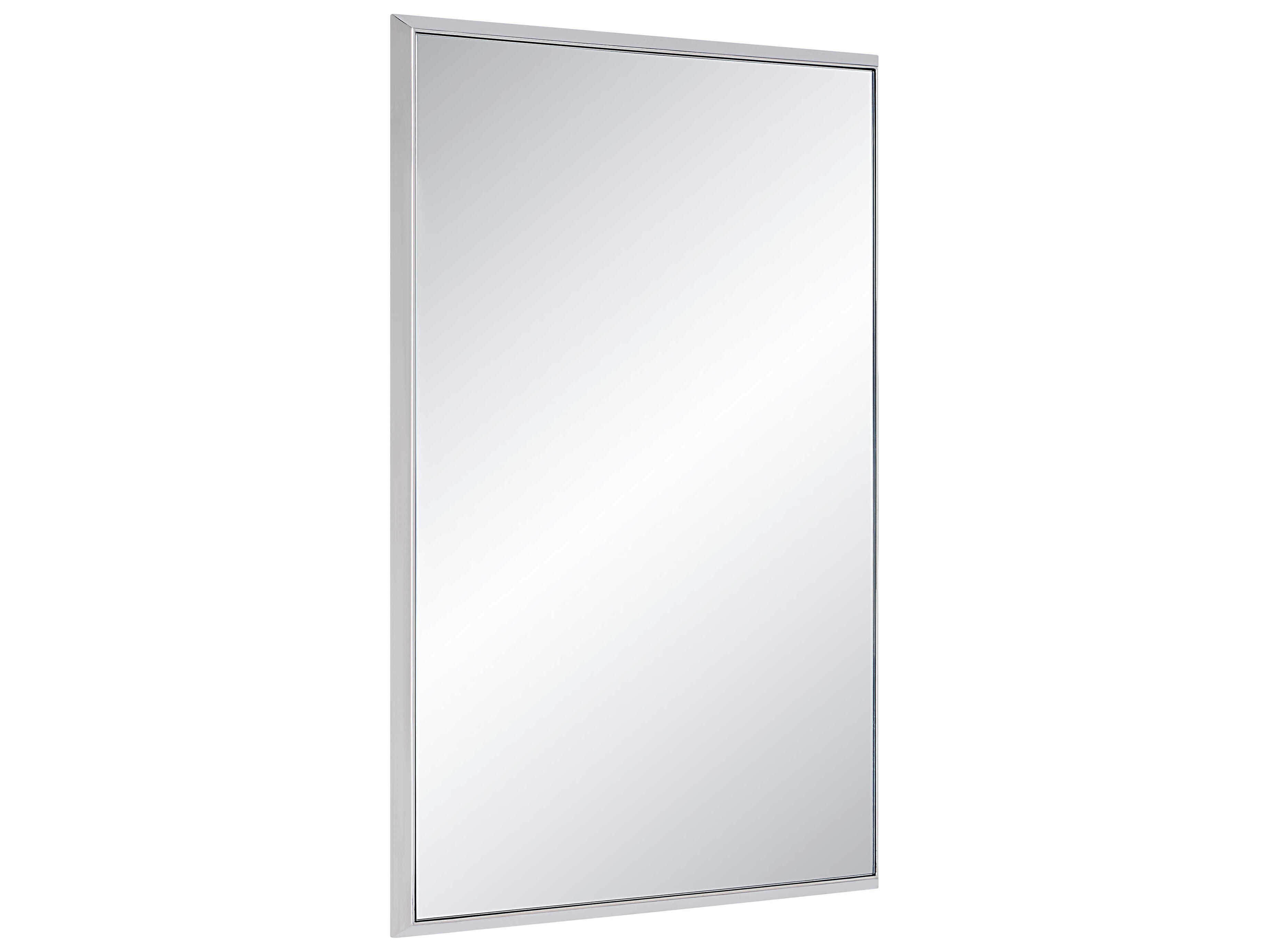 Renwil Dapia Nickel Rectangular Wall Mirror
