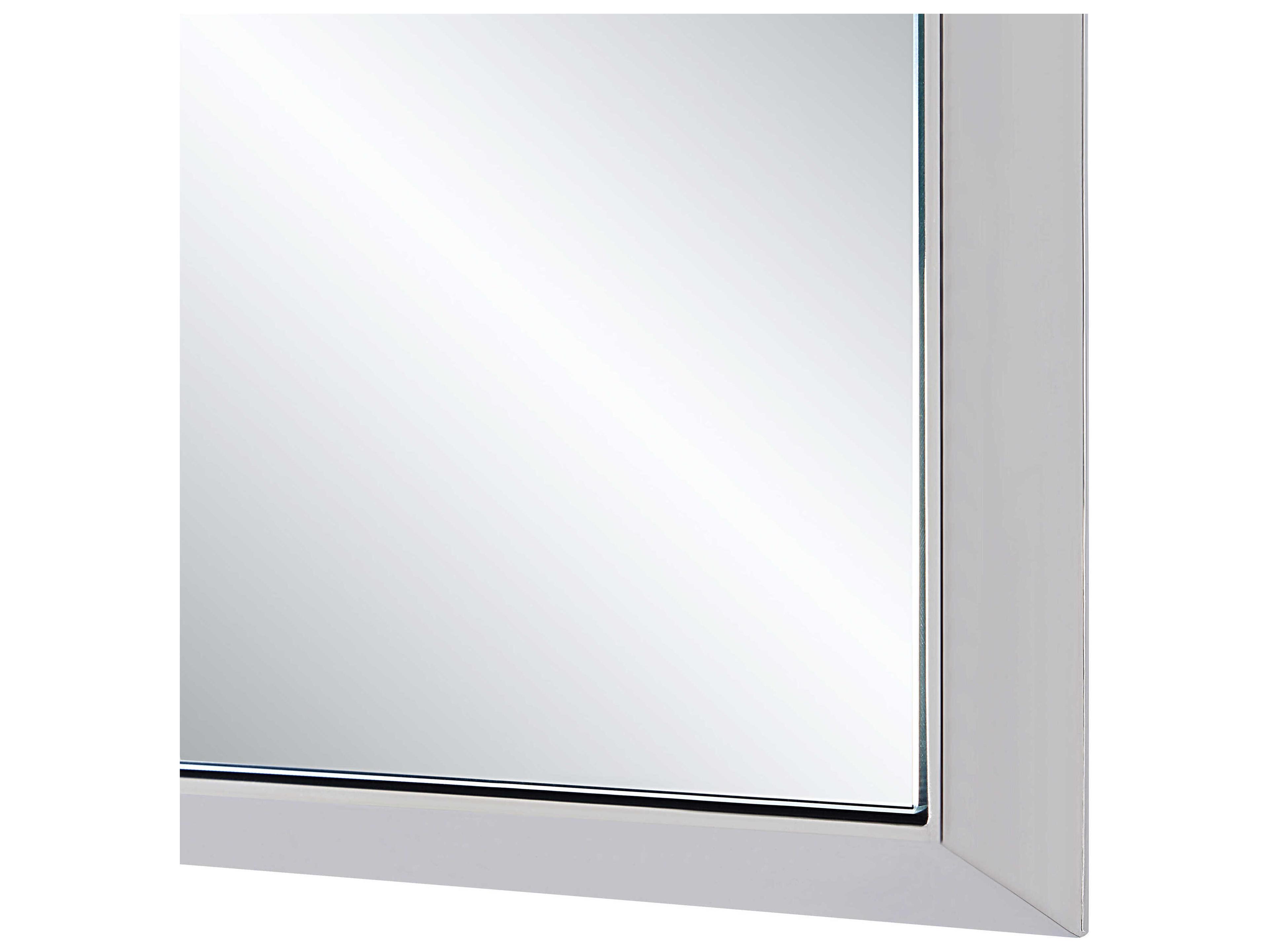 Renwil Dapia Nickel Rectangular Wall Mirror