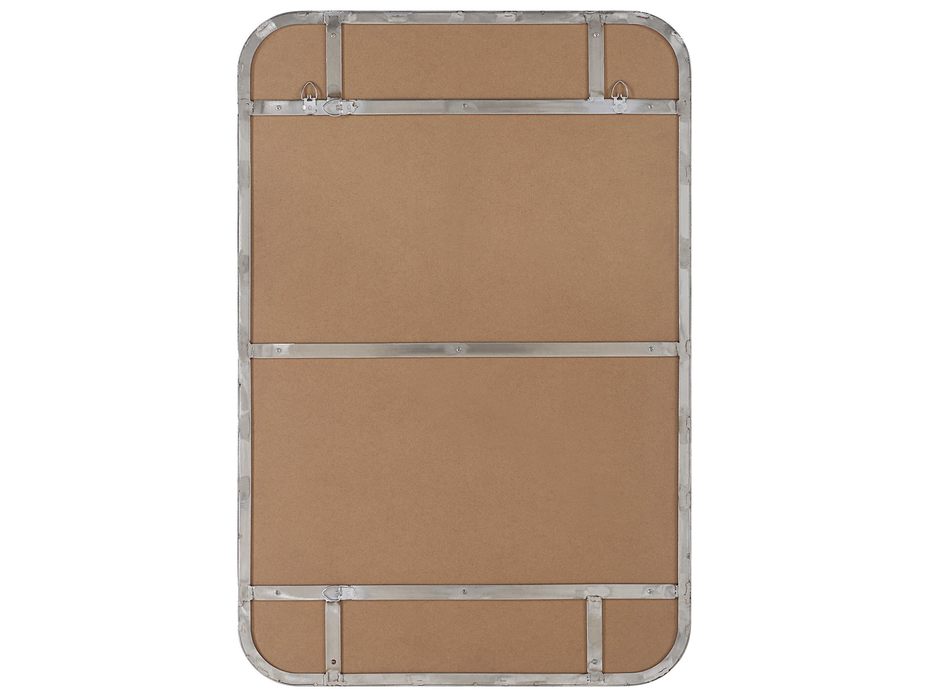 Renwil Louvas Nickel Rectangular Wall Mirror