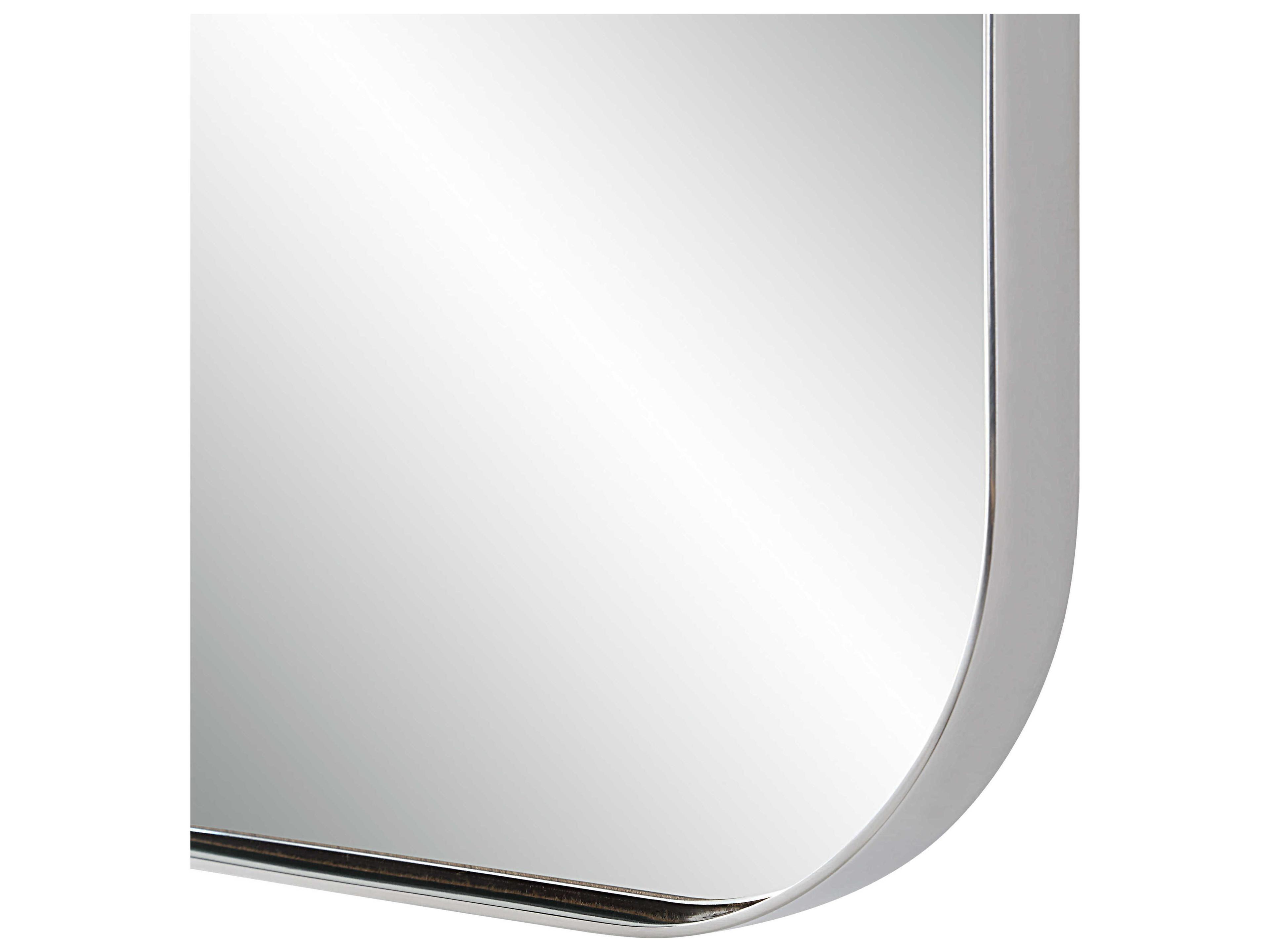 Renwil Louvas Nickel Rectangular Wall Mirror