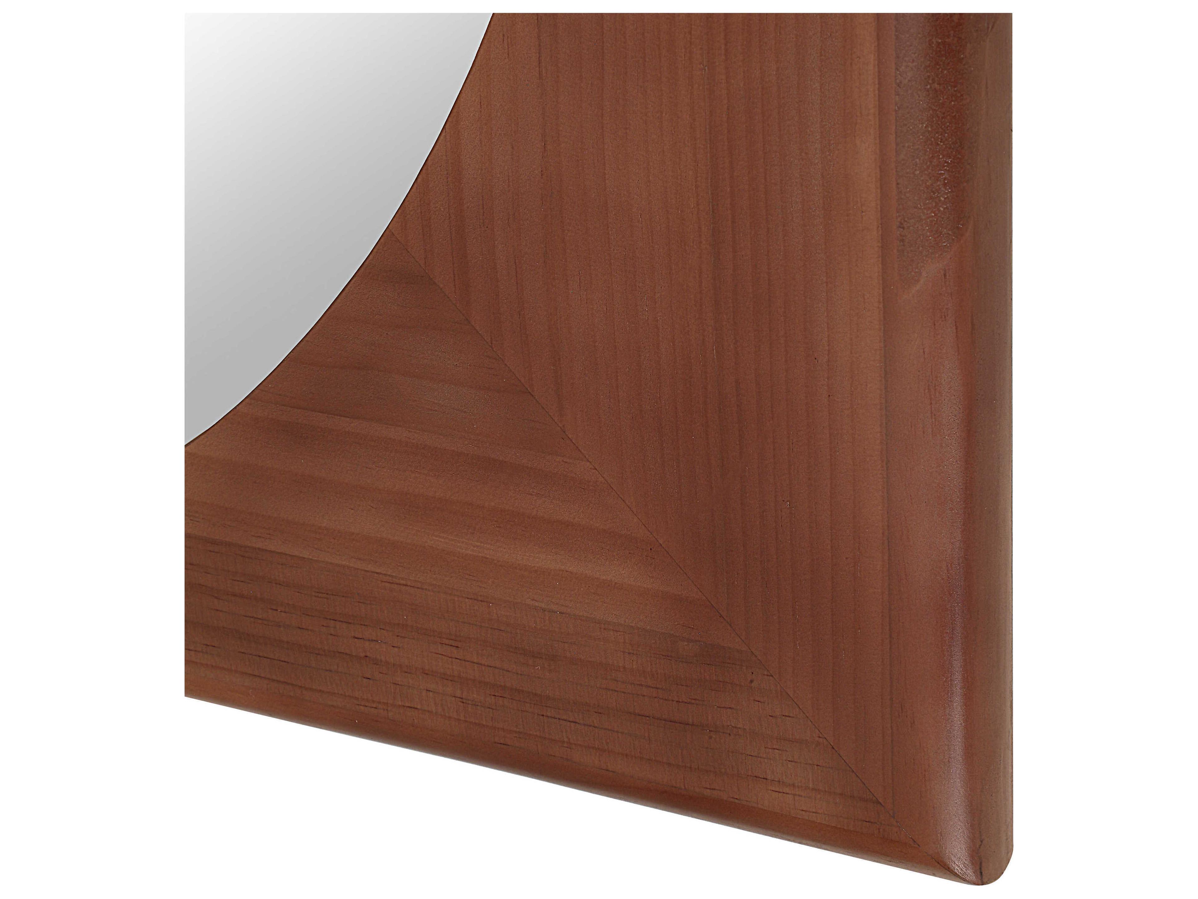 Renwil Sitia Walnut Rectangular Wall Mirror