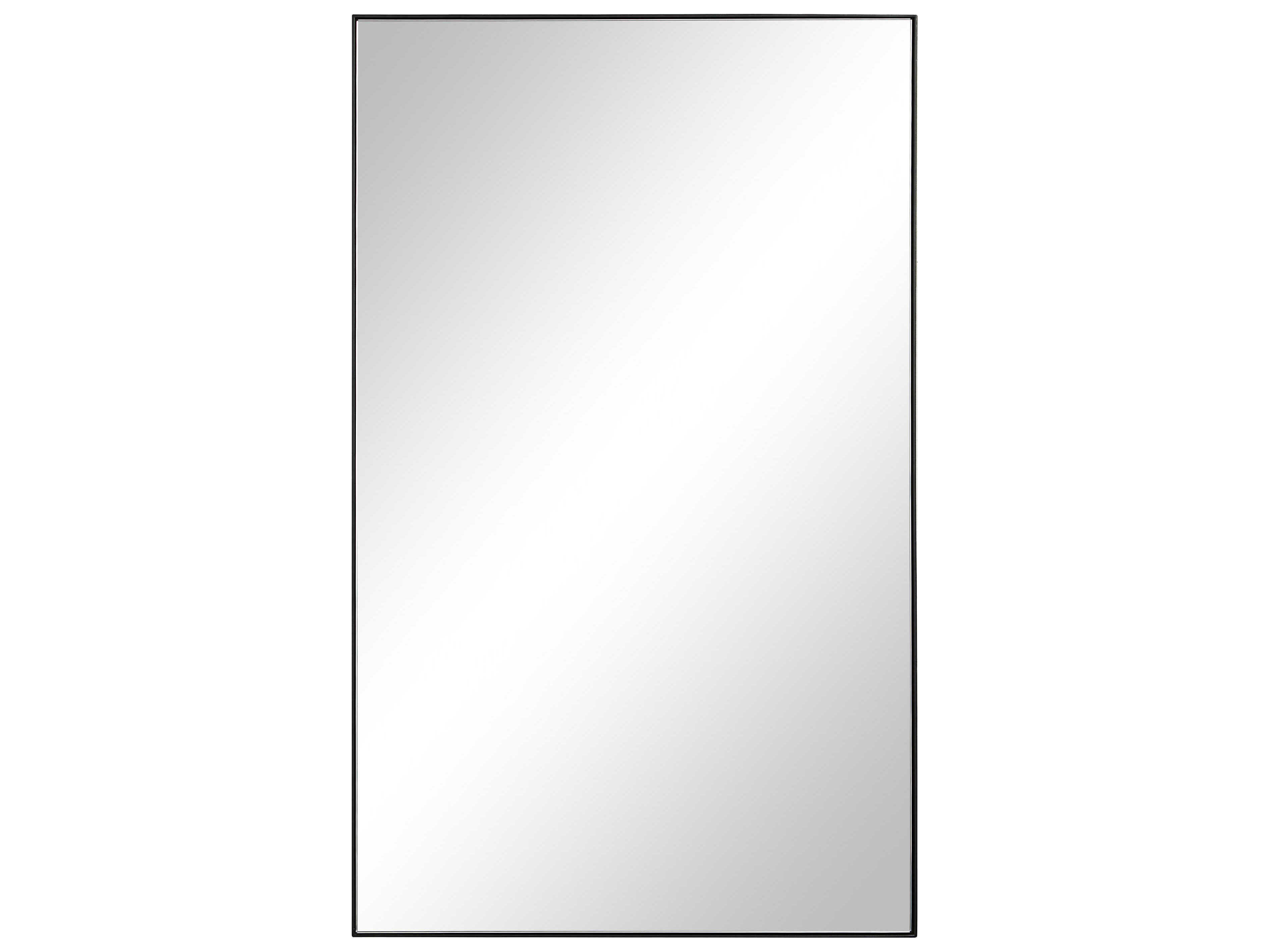 Renwil Loutro Matte Black Rectangular Wall Mirror