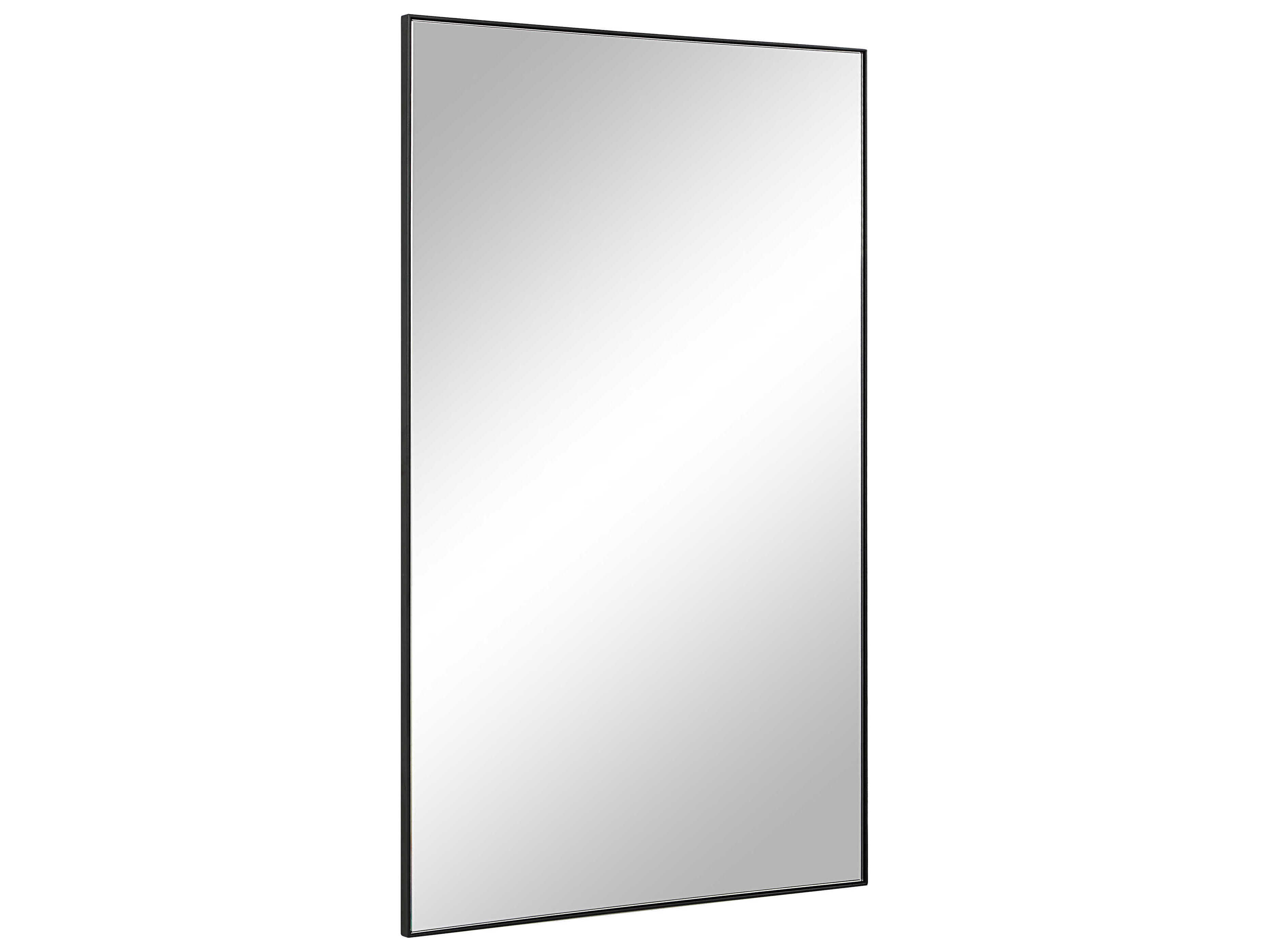Renwil Loutro Matte Black Rectangular Wall Mirror