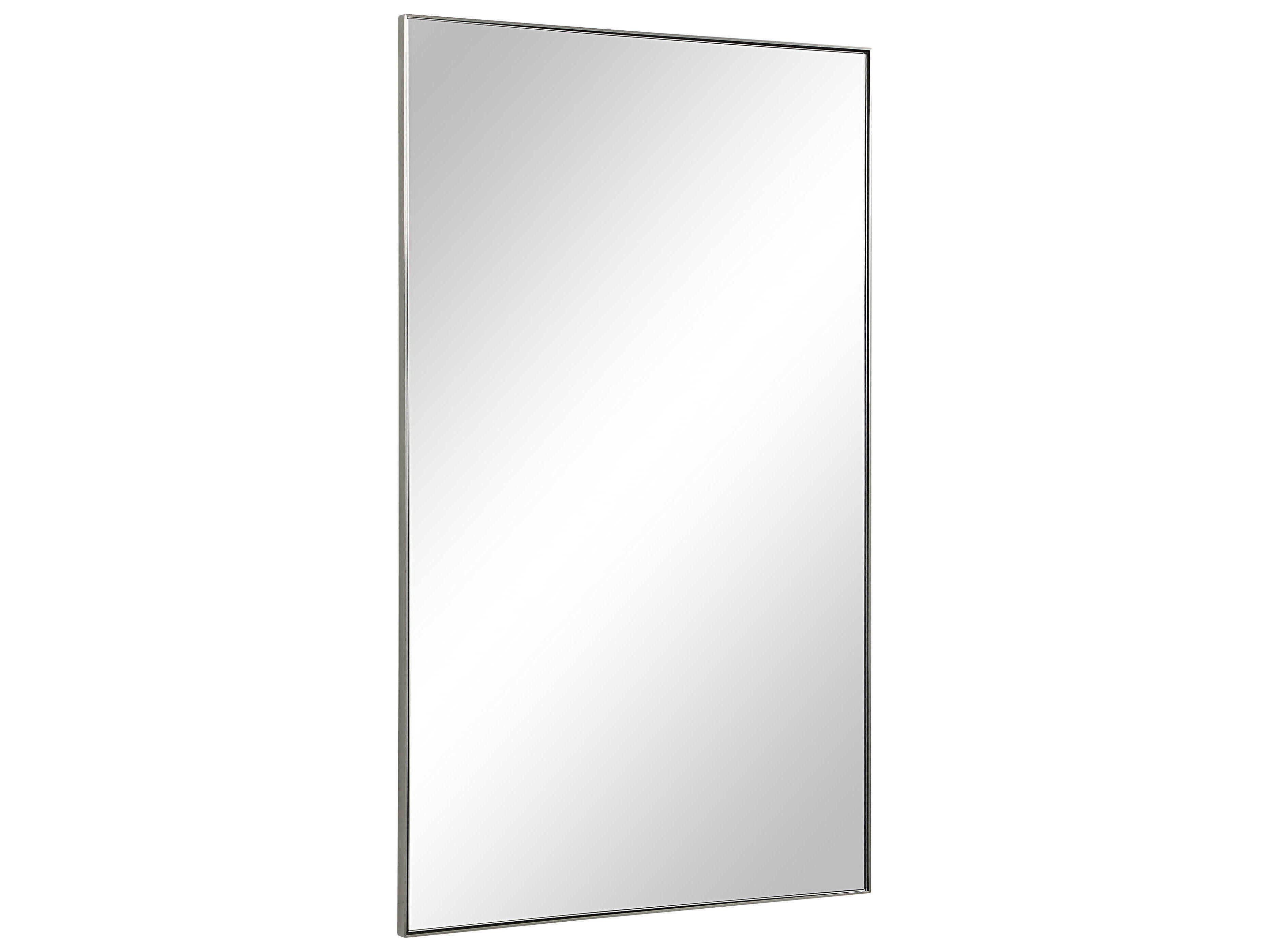 Renwil Spili Polished Nickel Rectangular Wall Mirror