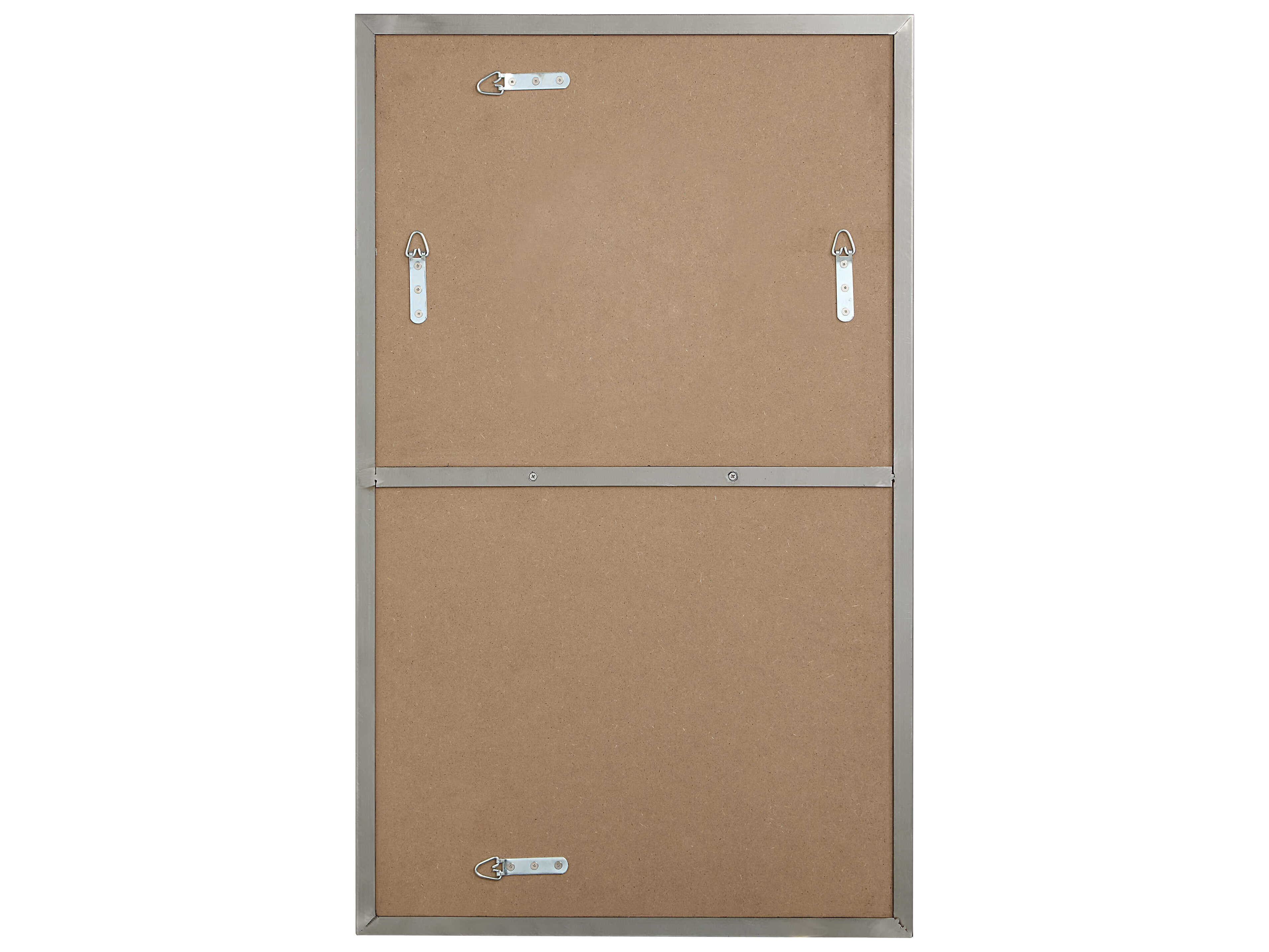 Renwil Spili Polished Nickel Rectangular Wall Mirror