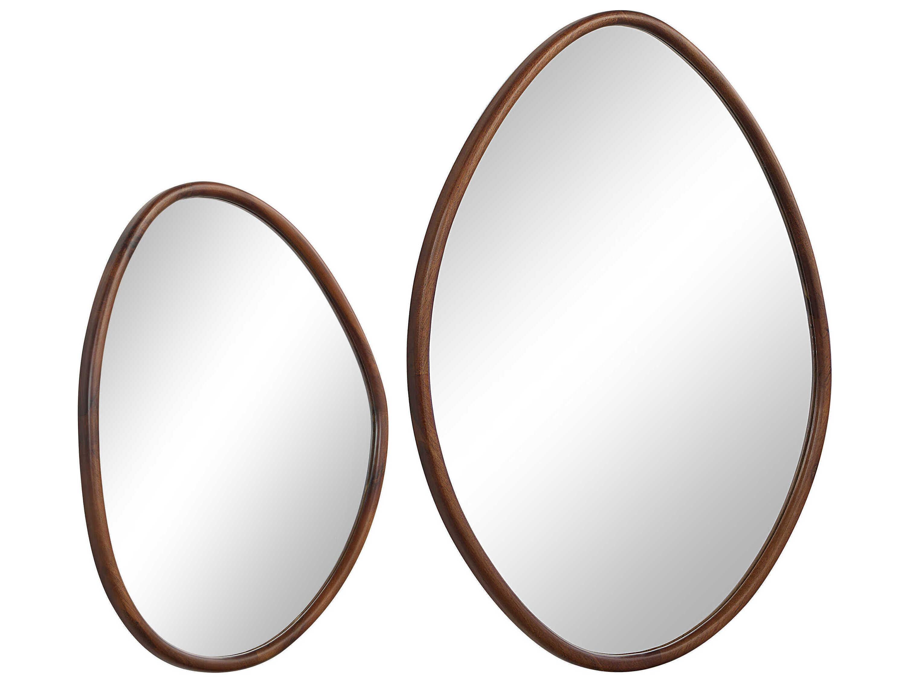 Renwil Tivoli Walnut Wall Mirror Set of 2
