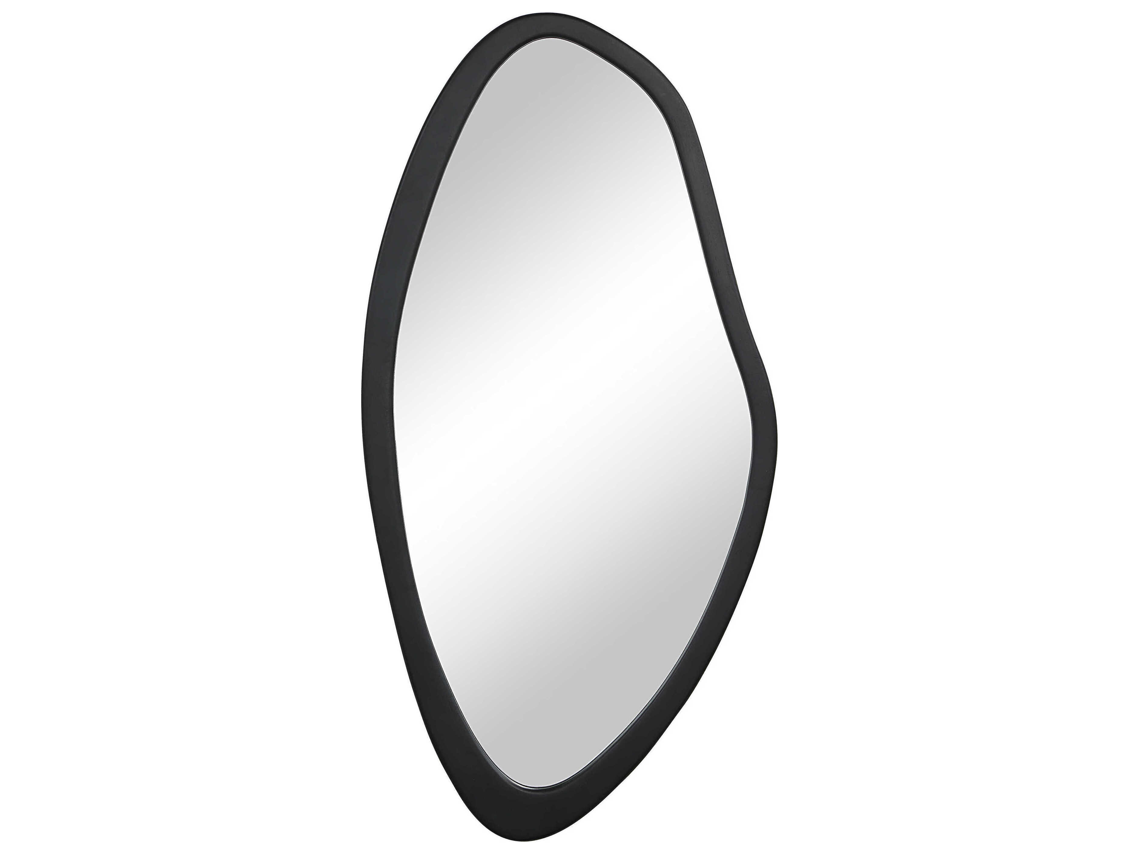 Renwil Trani Matte Black Wall Mirror