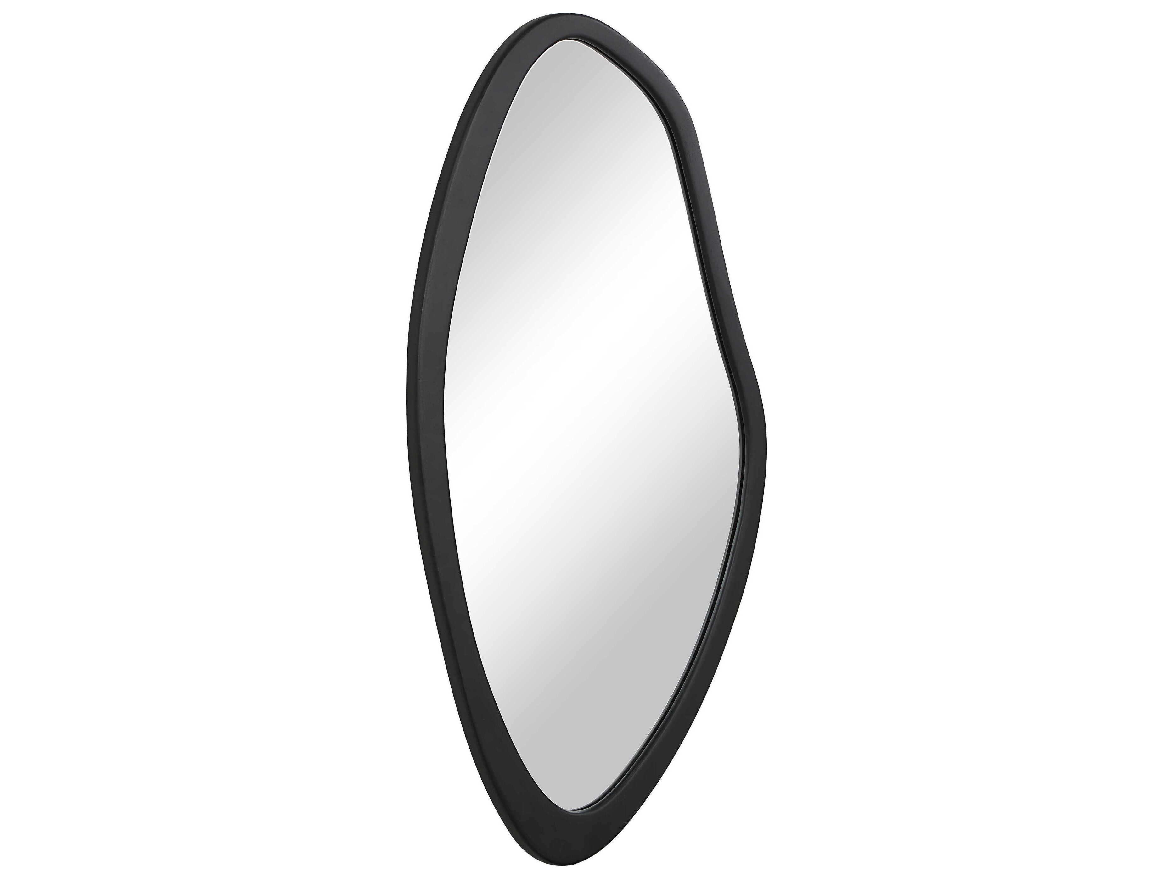 Renwil Trani Matte Black Wall Mirror