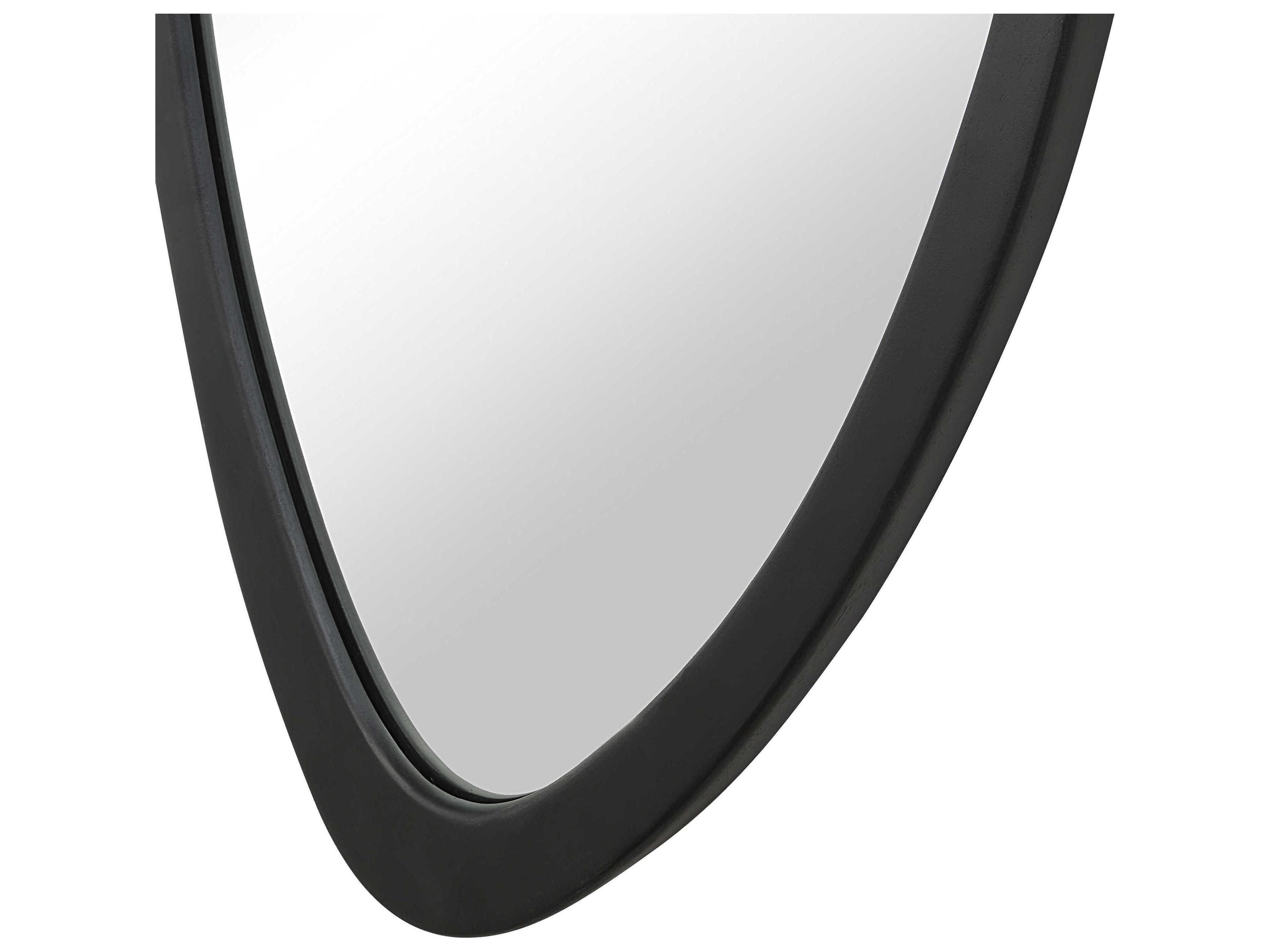 Renwil Trani Matte Black Wall Mirror