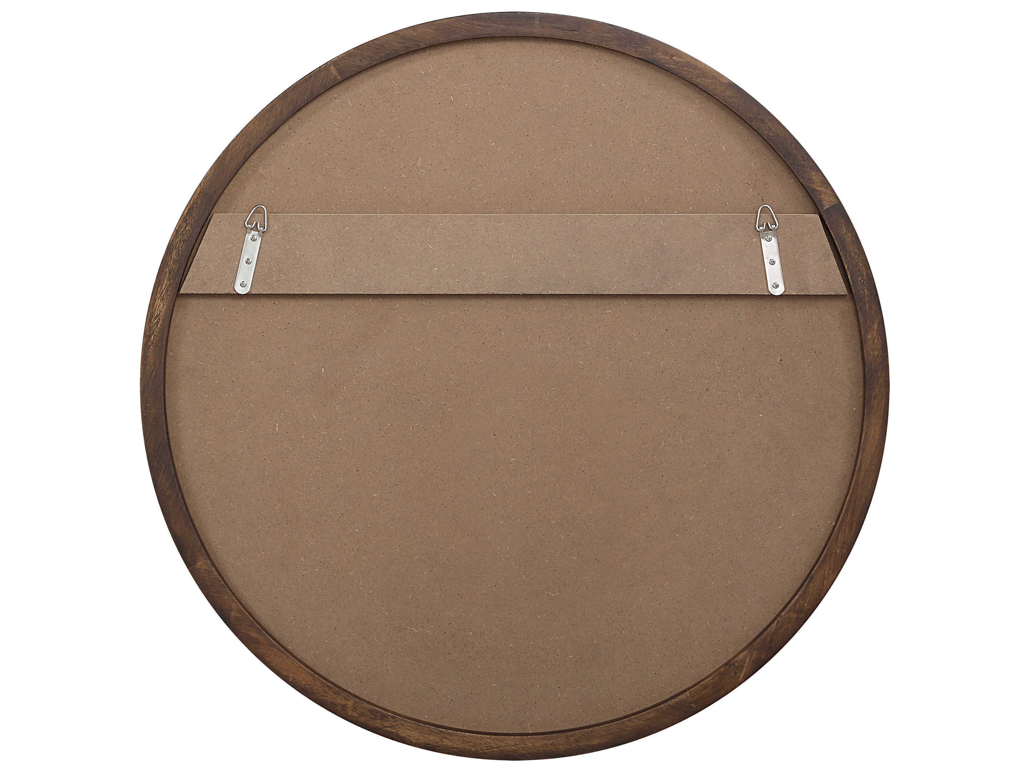 Renwil Modi Walnut Round Wall Mirror