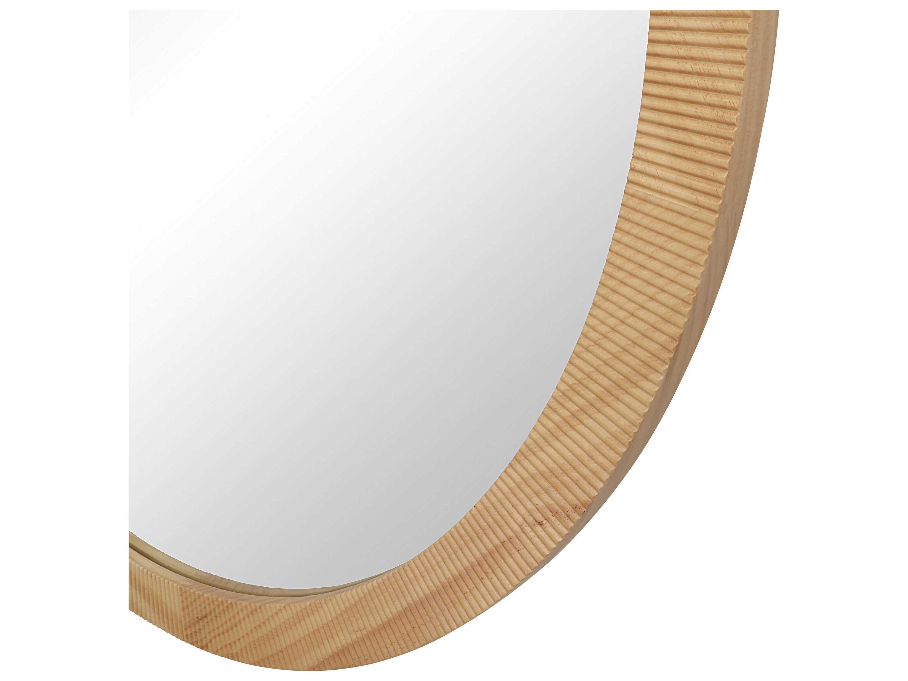 Renwil Noto Natural Round Wall Mirror