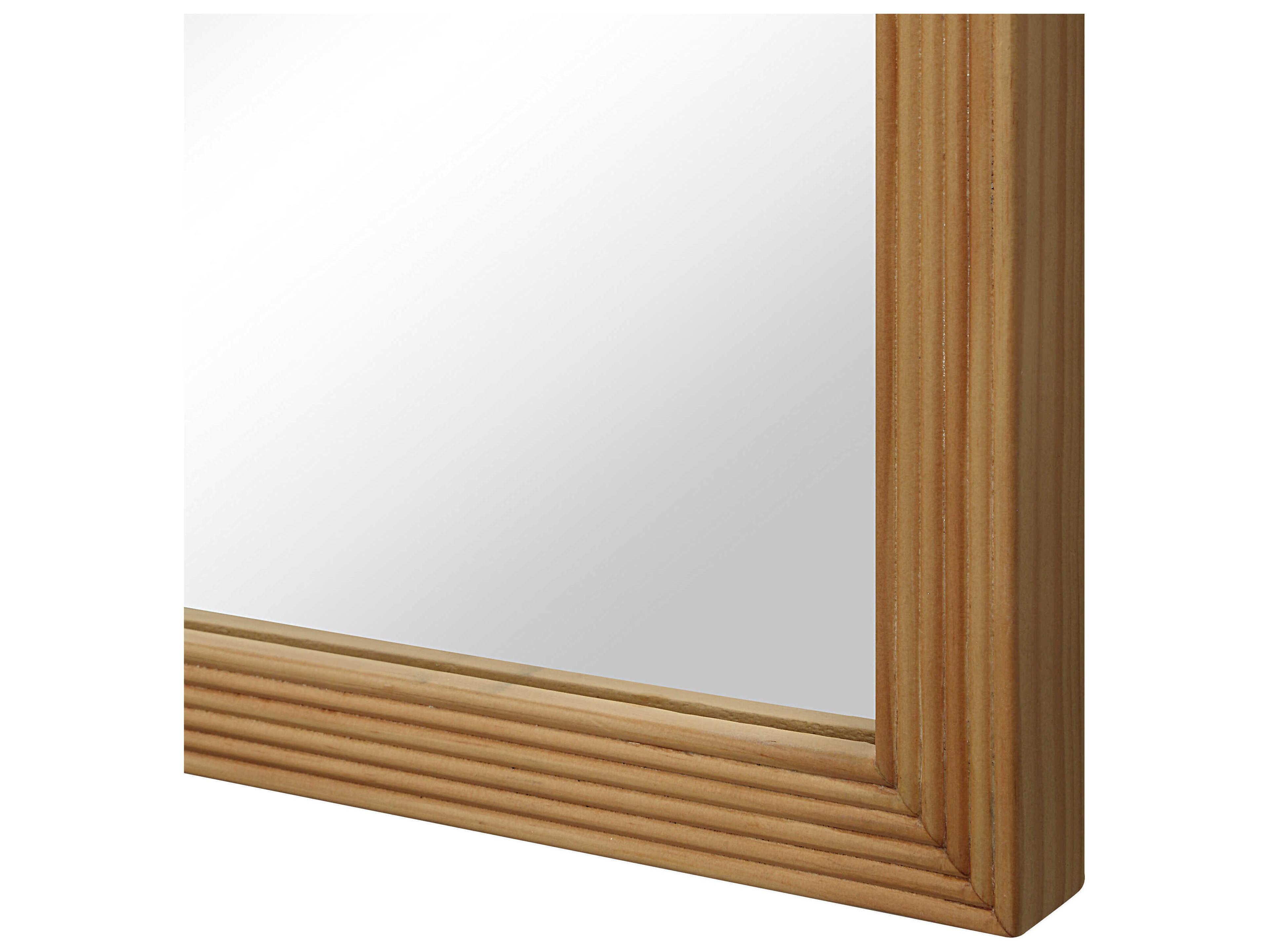 Renwil Salia Natural Rectangular Wall Mirror