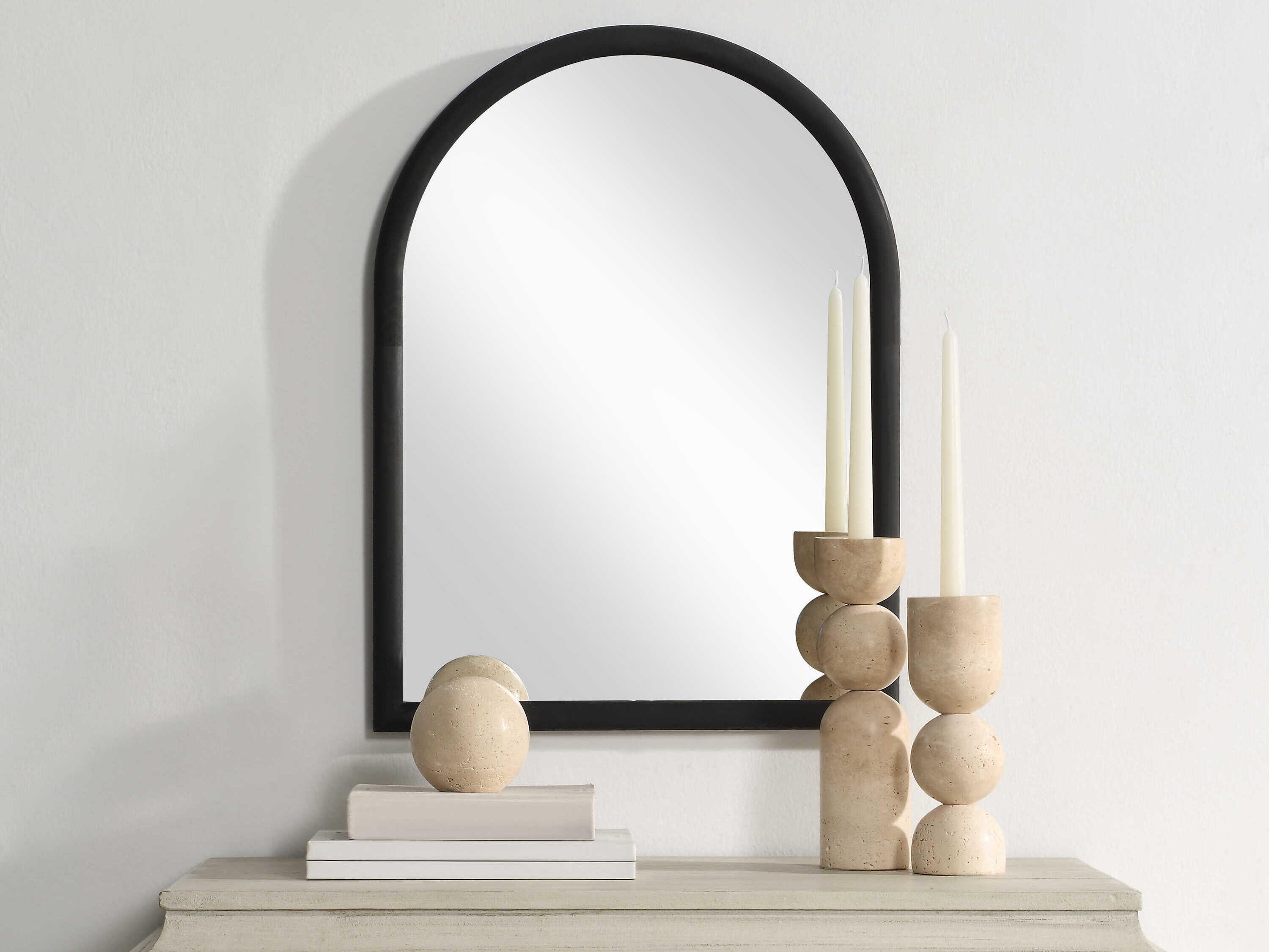 Renwil Olfito Matte Black Wall Mirror