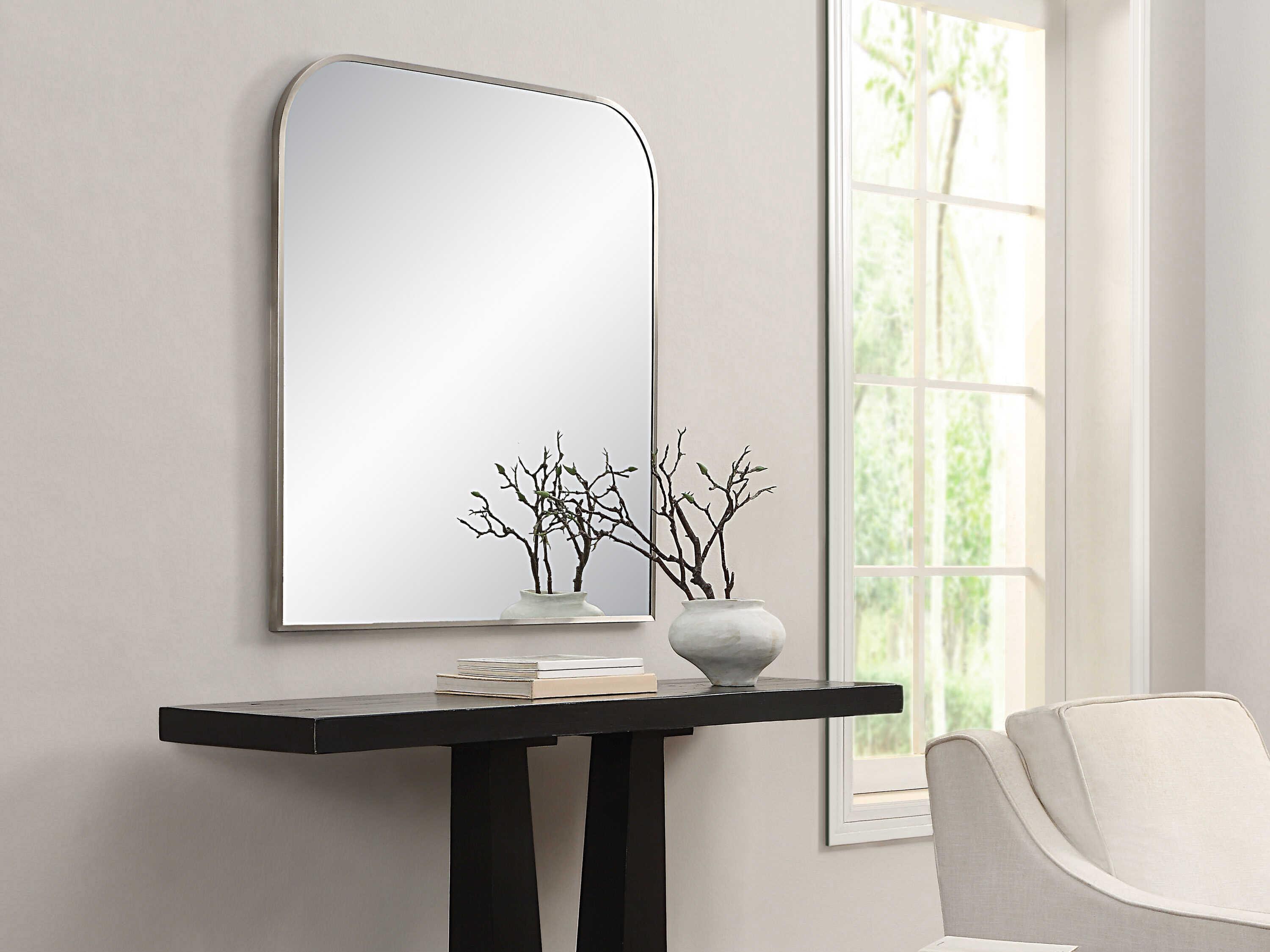 Renwil Salma Brushed Nickel Wall Mirror